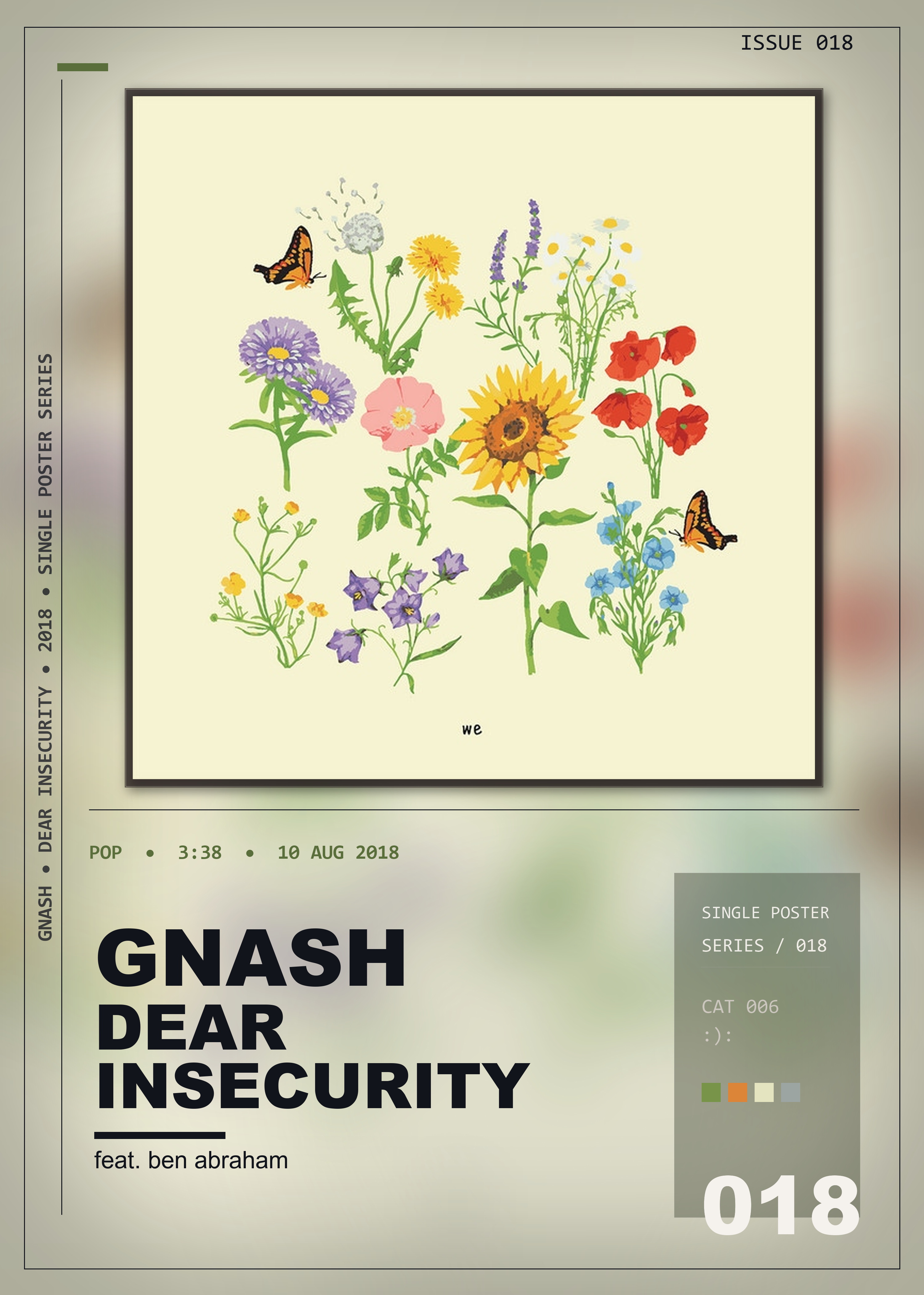 Music poster: gnash - dear insecurity feat ben abraham