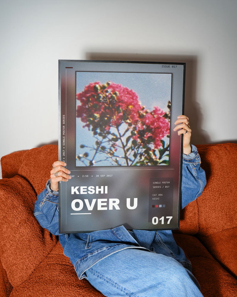 Music poster: keshi - over u