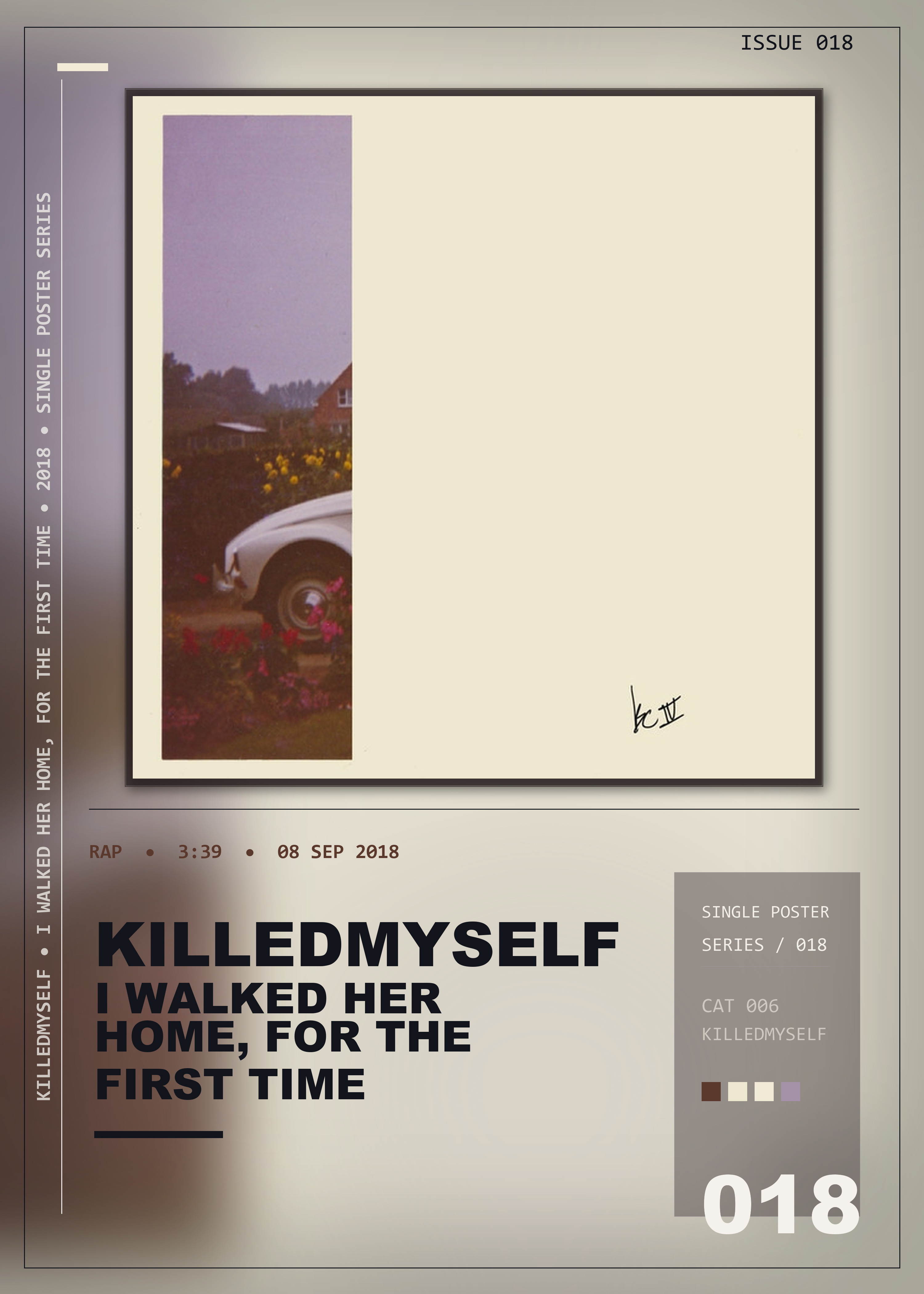 Music poster: killedmyself - I walked her home for the first time