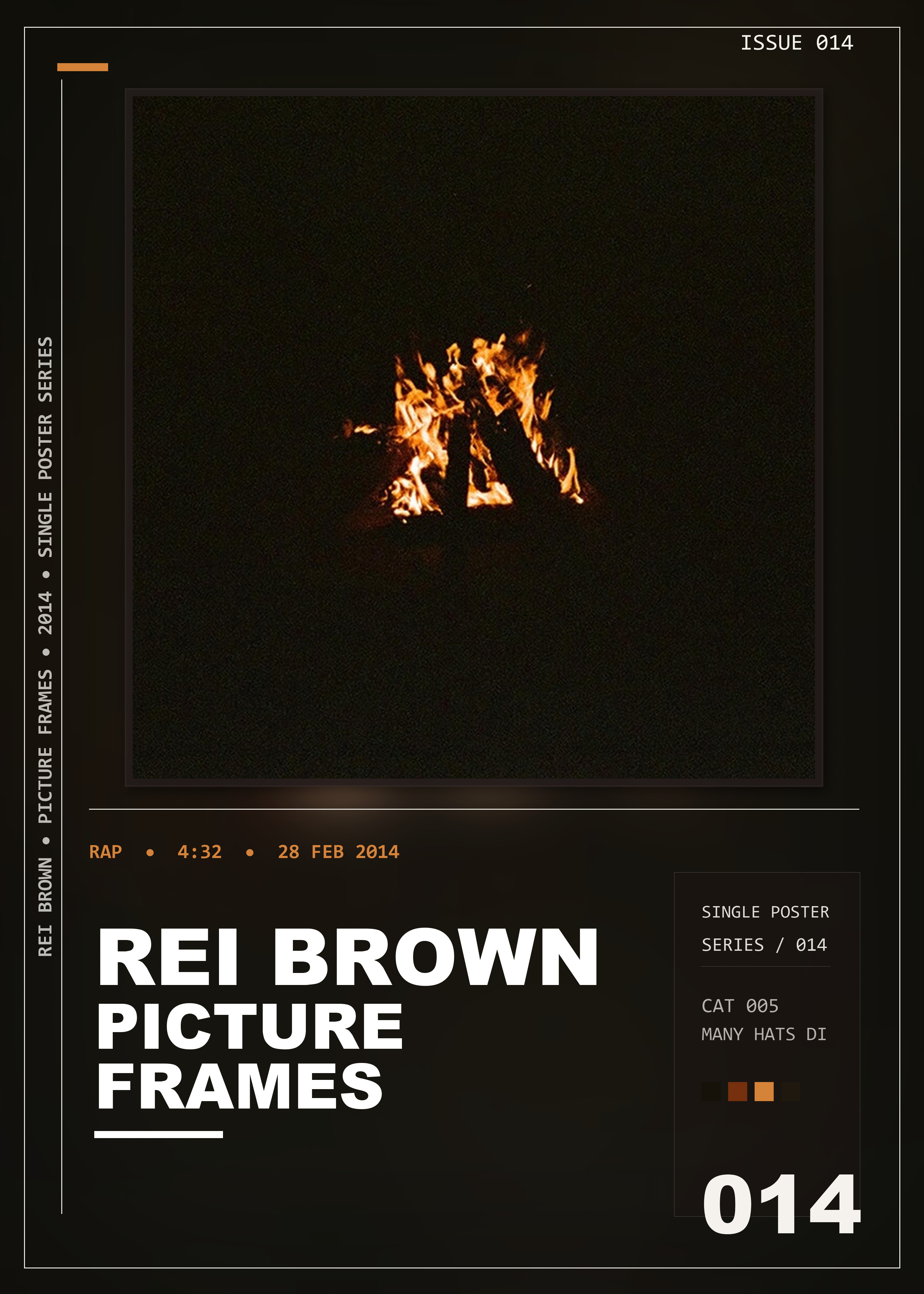 Music poster: rei brown - Picture Frames