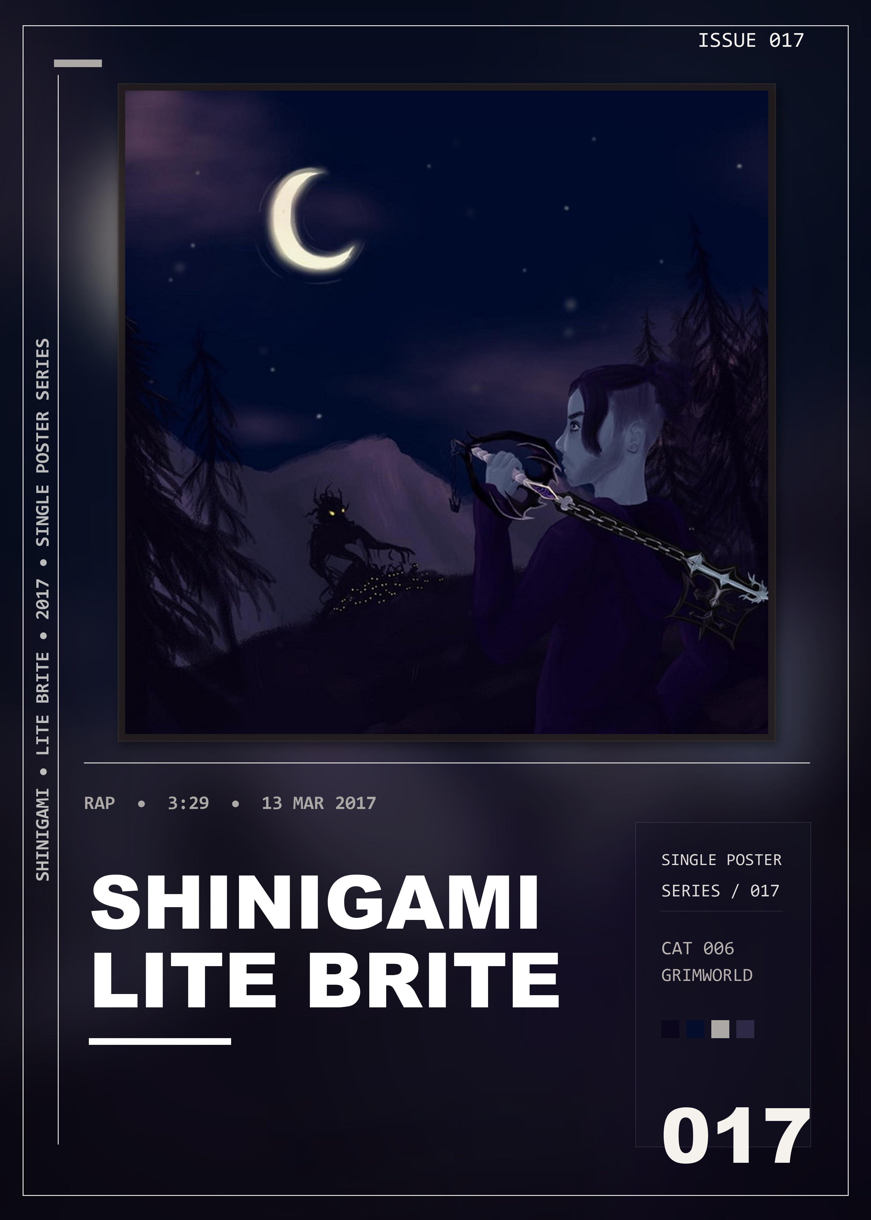 Music poster: shinigami - Lite Brite