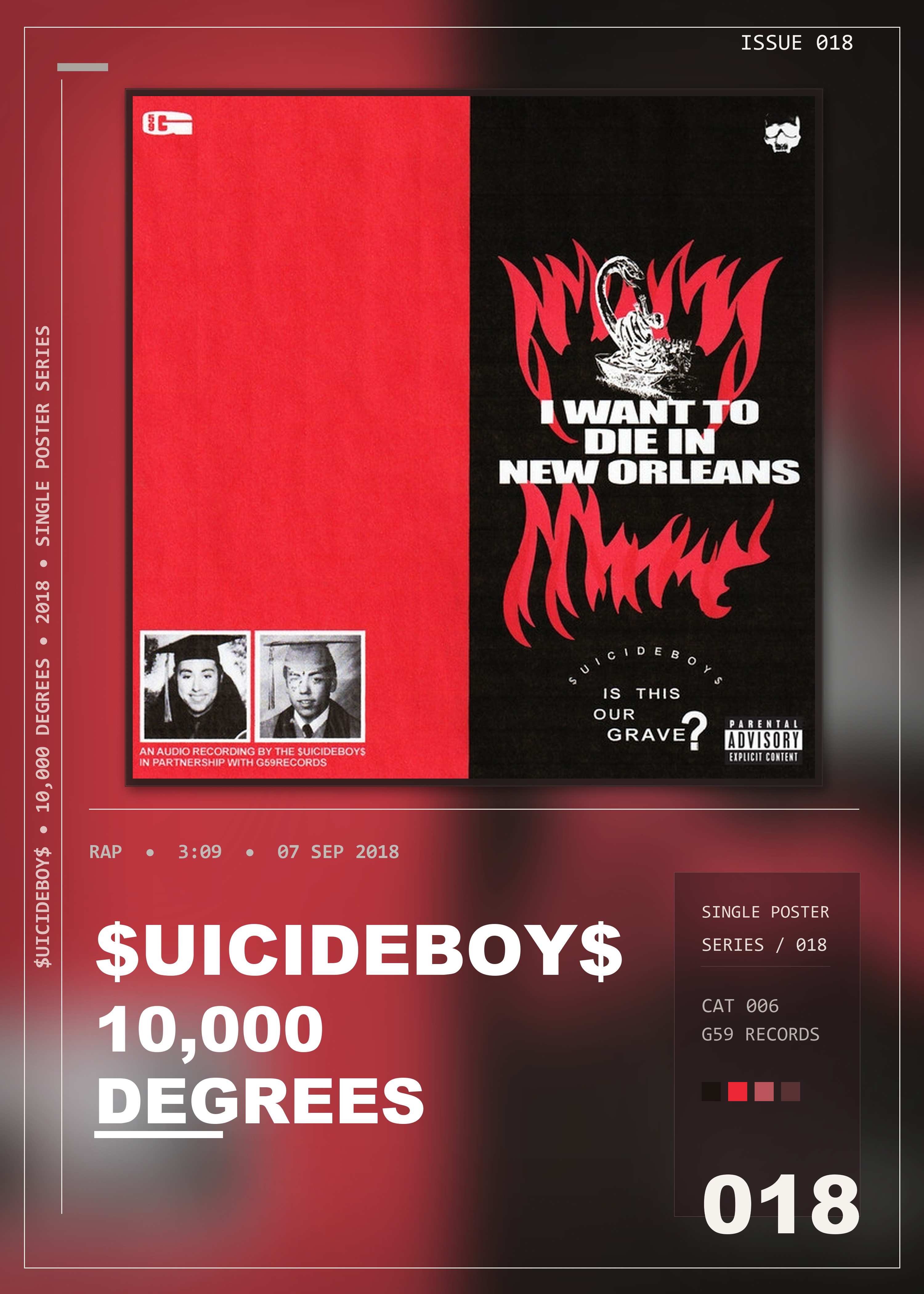 Music poster: uicideBoy - 10000 Degrees