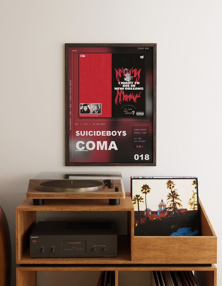 Music poster: uicideBoy - Coma