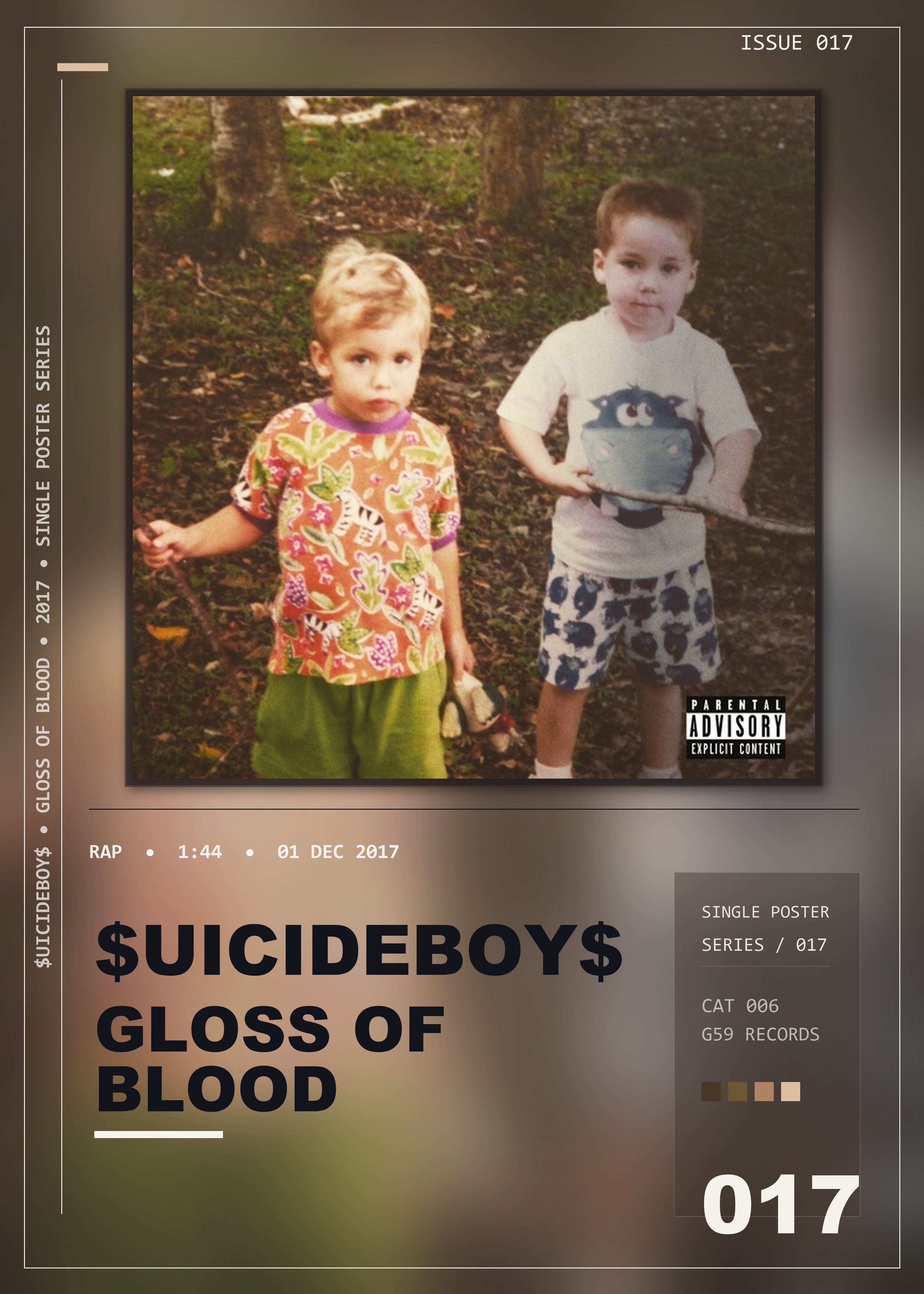 Music poster: uicideBoy - Gloss Of Blood