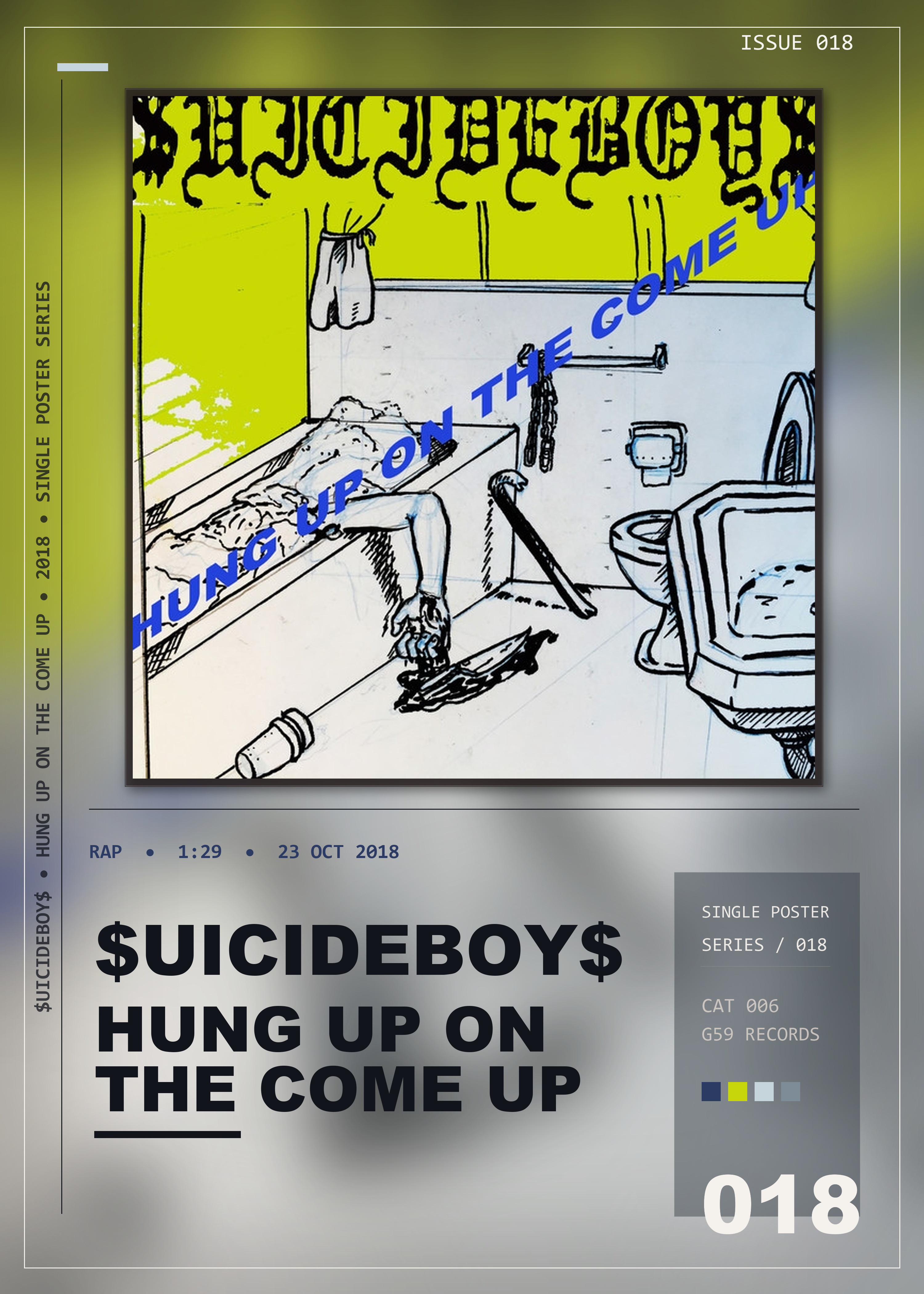 Music poster: uicideBoy - HUNG UP ON THE COME UP