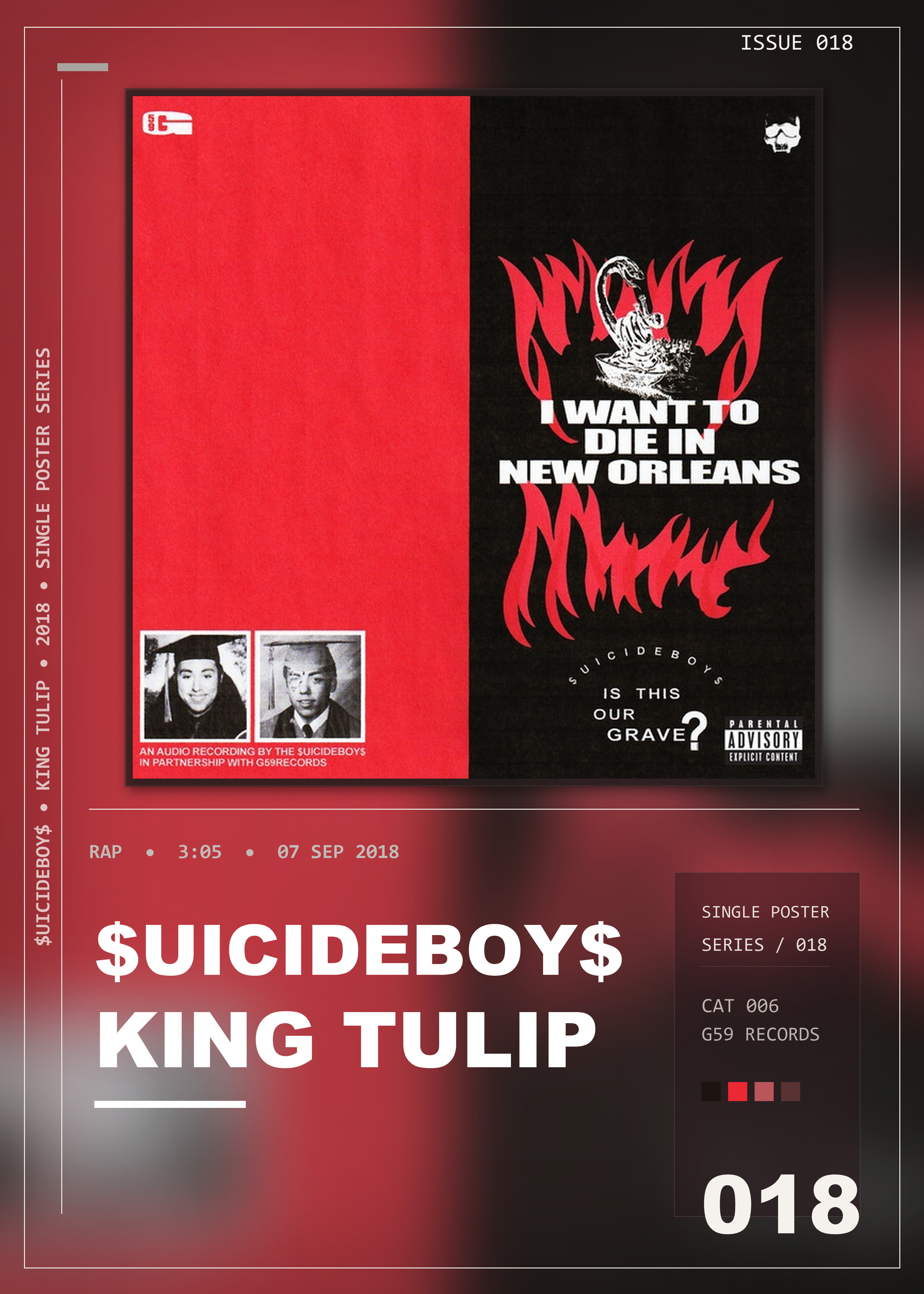 Music poster: uicideBoy - King Tulip