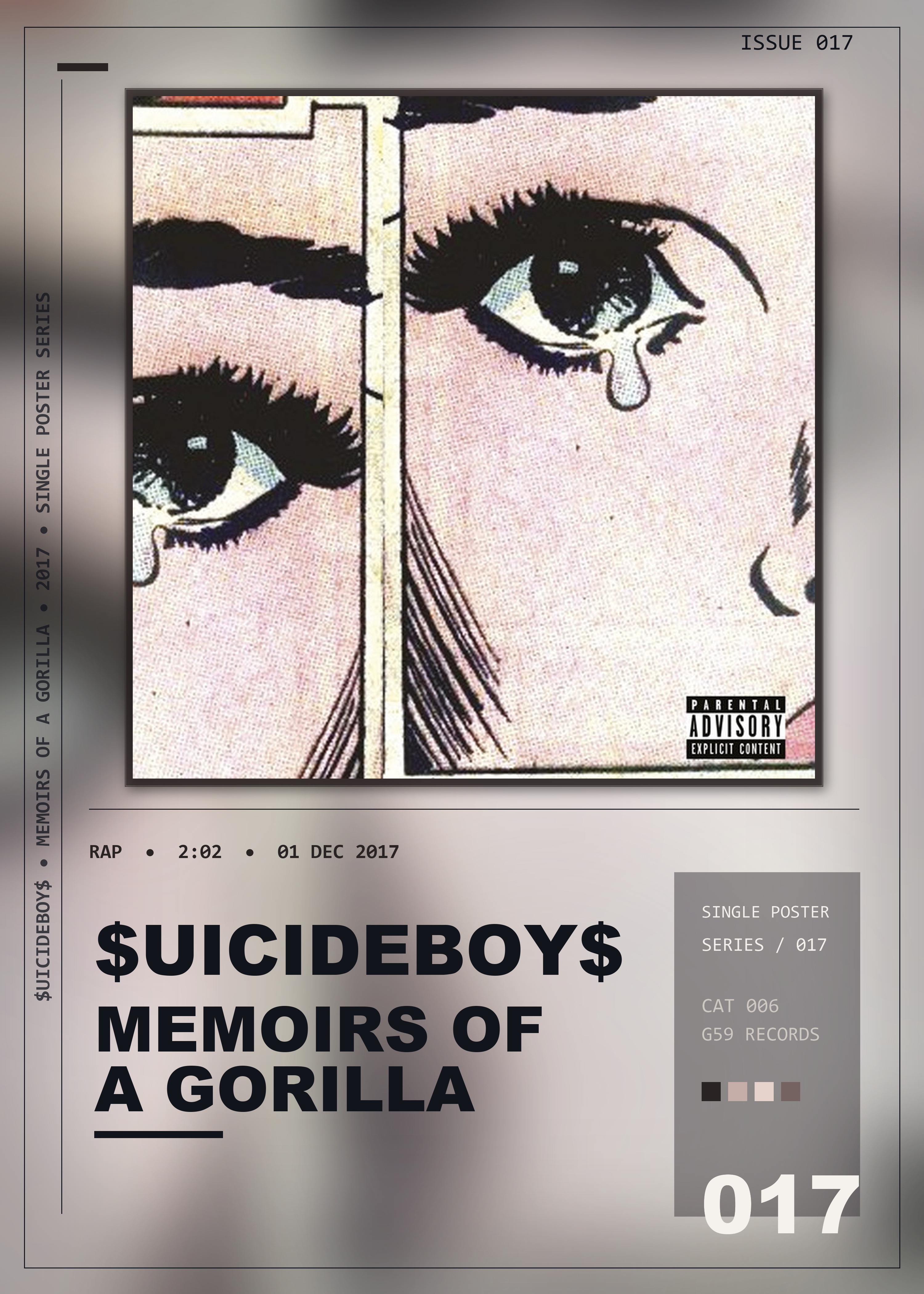 Music poster: uicideBoy - Memoirs Of A Gorilla