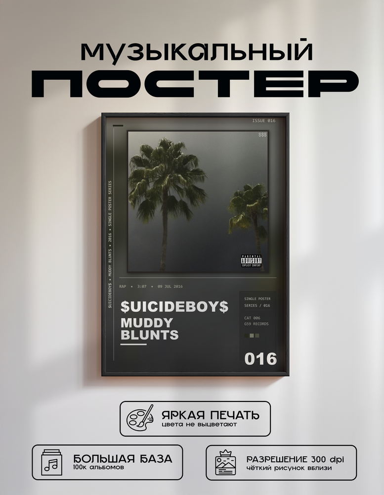 Music poster: uicideBoy - Muddy Blunts