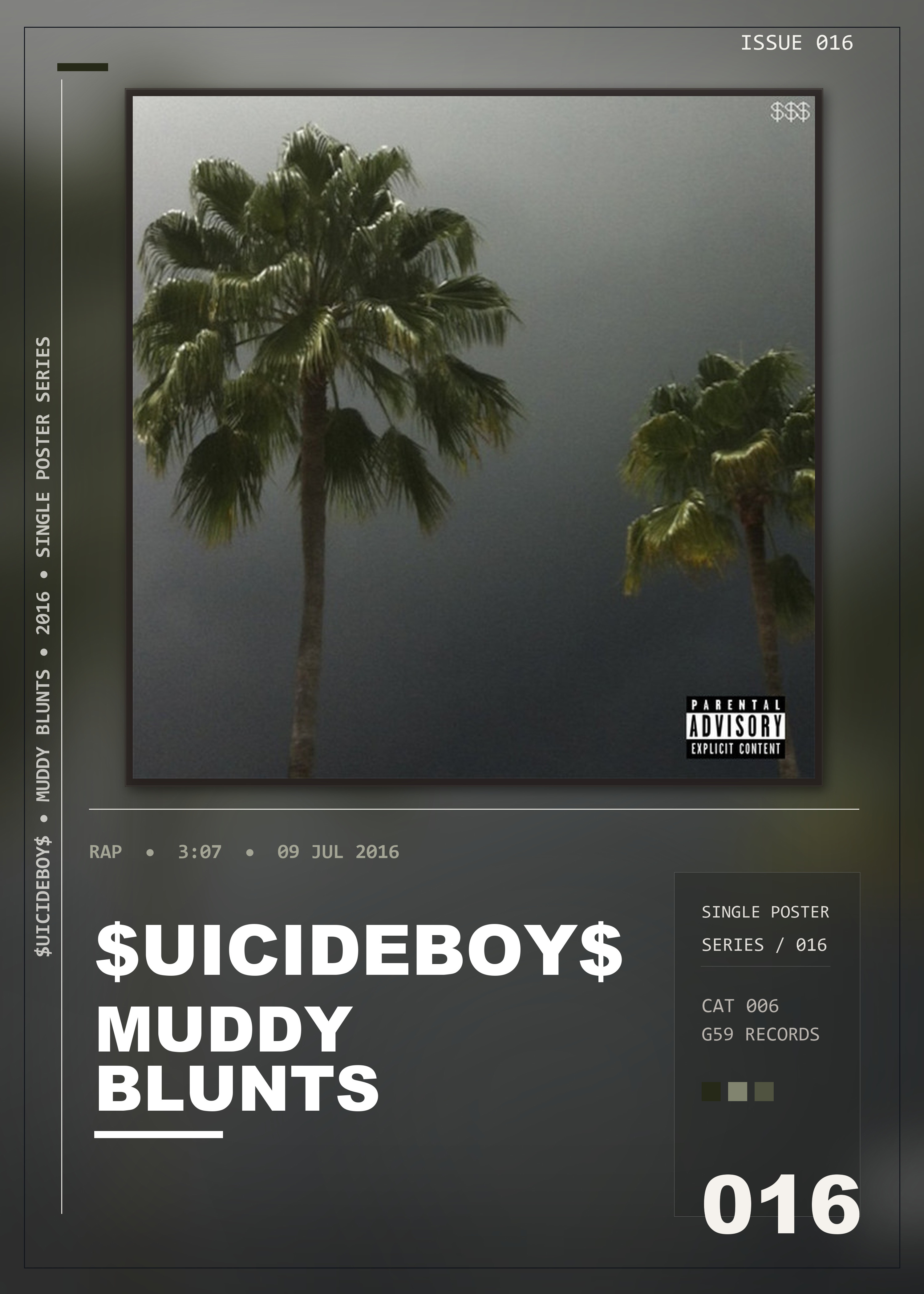 Music poster: uicideBoy - Muddy Blunts