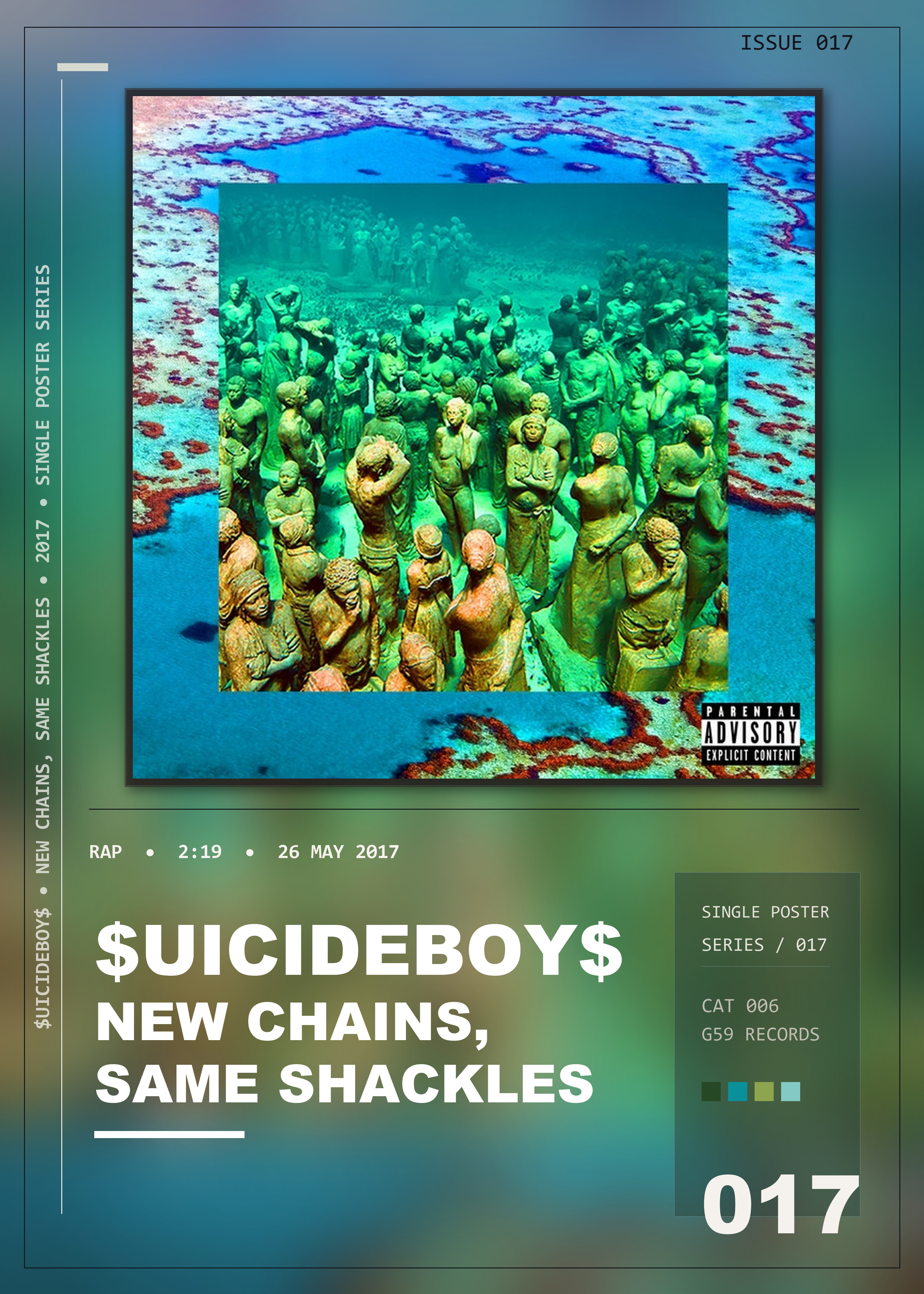 Music poster: uicideBoy - New Chains Same Shackles