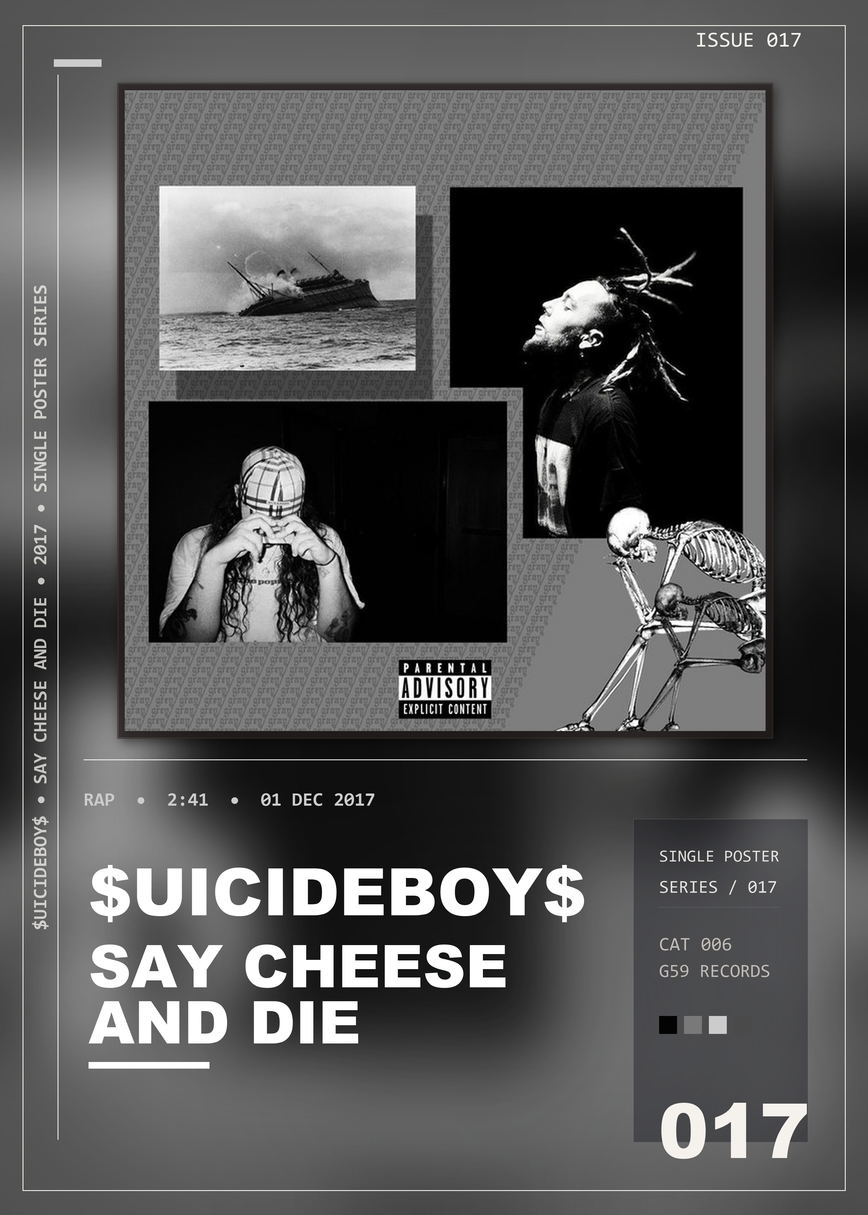 Music poster: uicideBoy - Say Cheese And Die