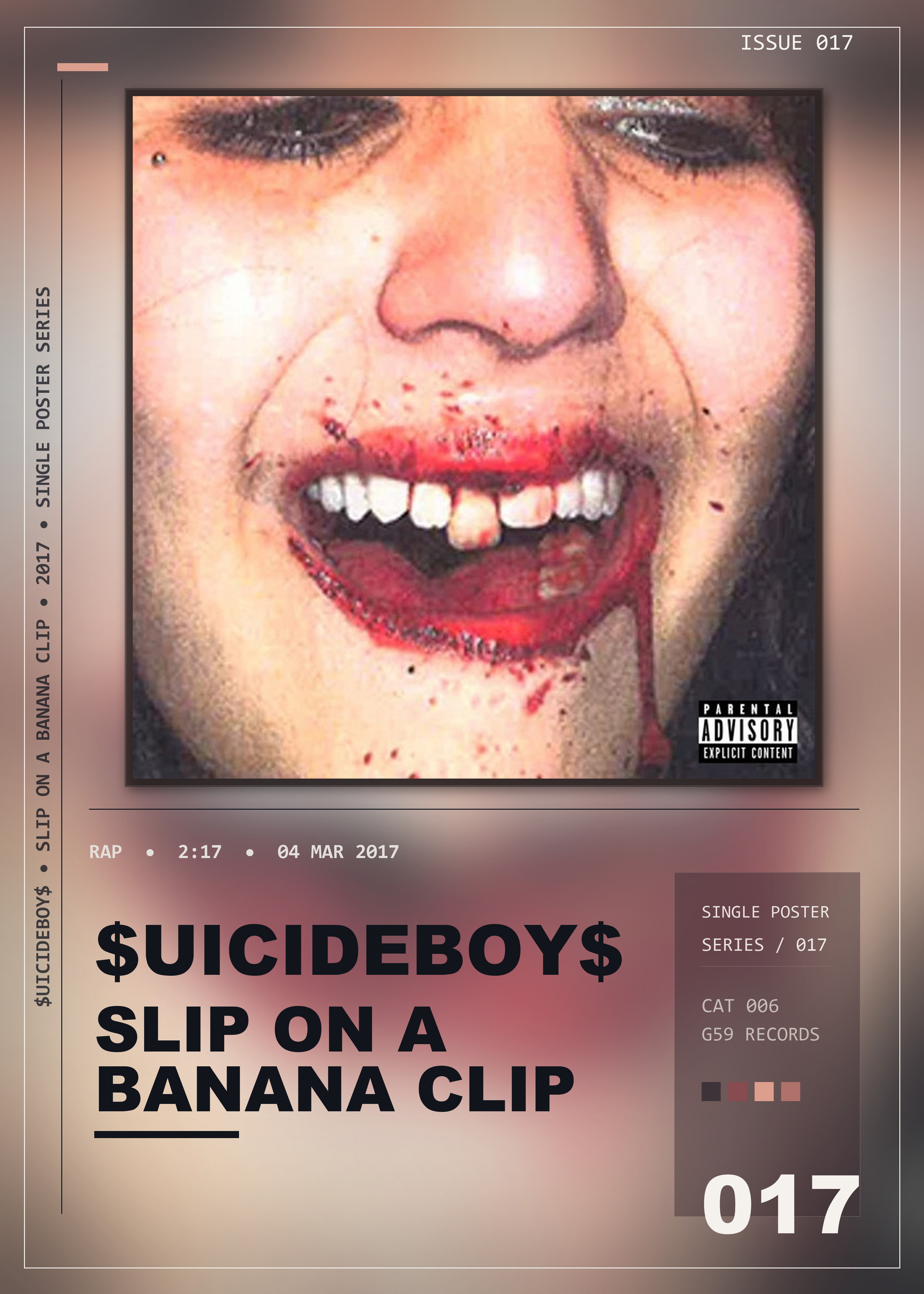 Music poster: uicideBoy - Slip On A Banana Clip