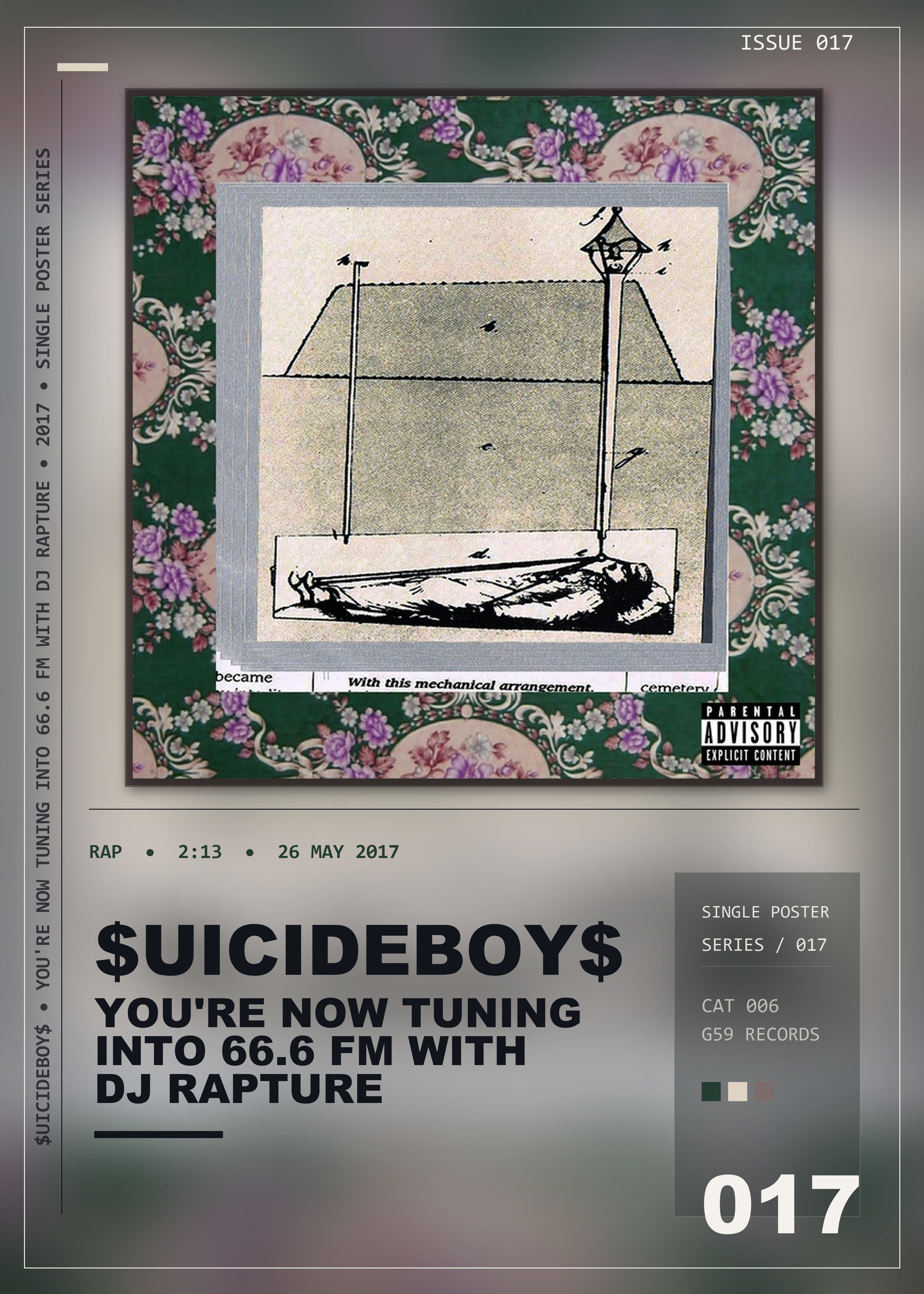 Music poster: uicideBoy - Youre Now Tuning Into 666 FM With DJ Rapture The Hottest Hour Of The Evening