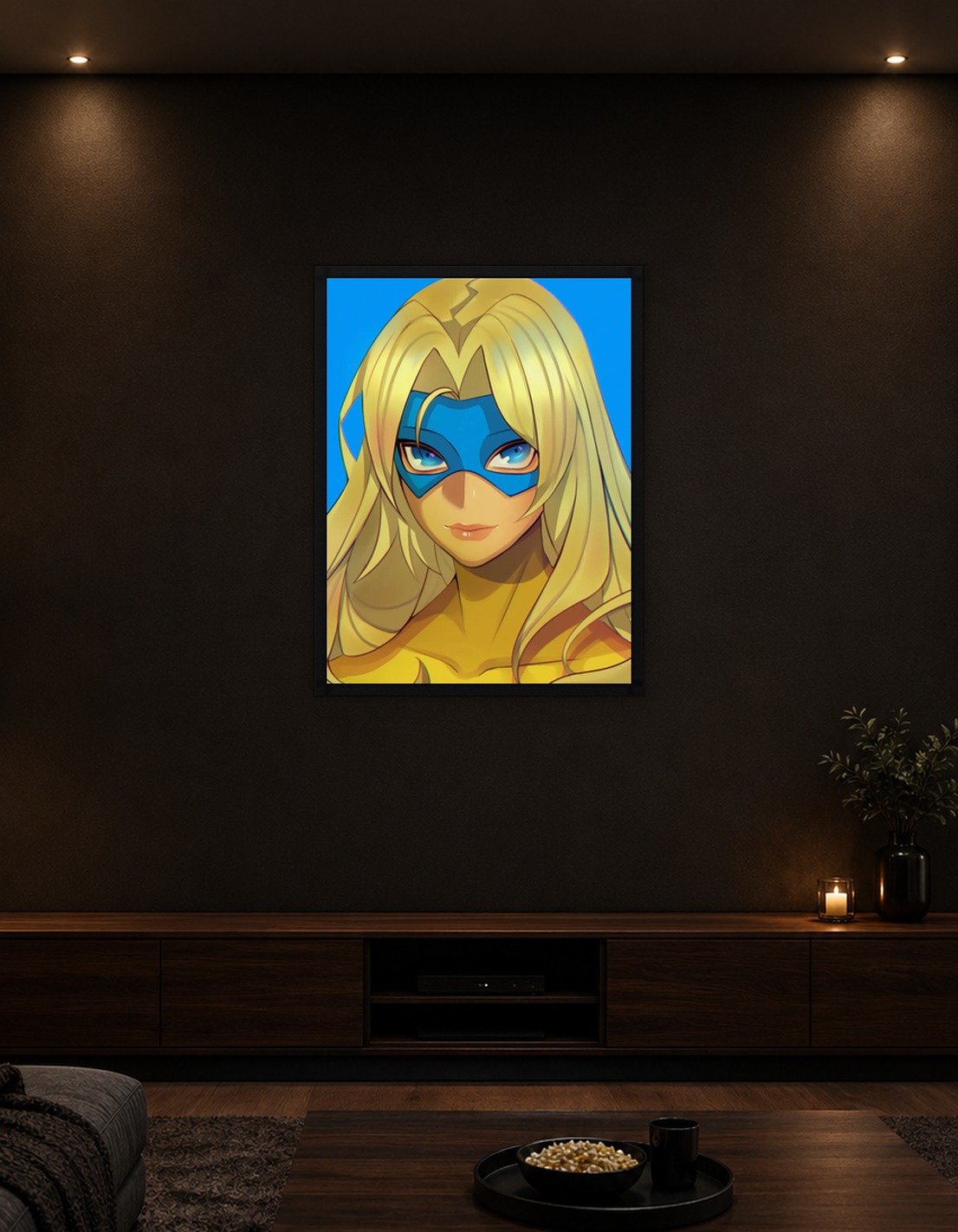 Blonde Superheroine Portrait