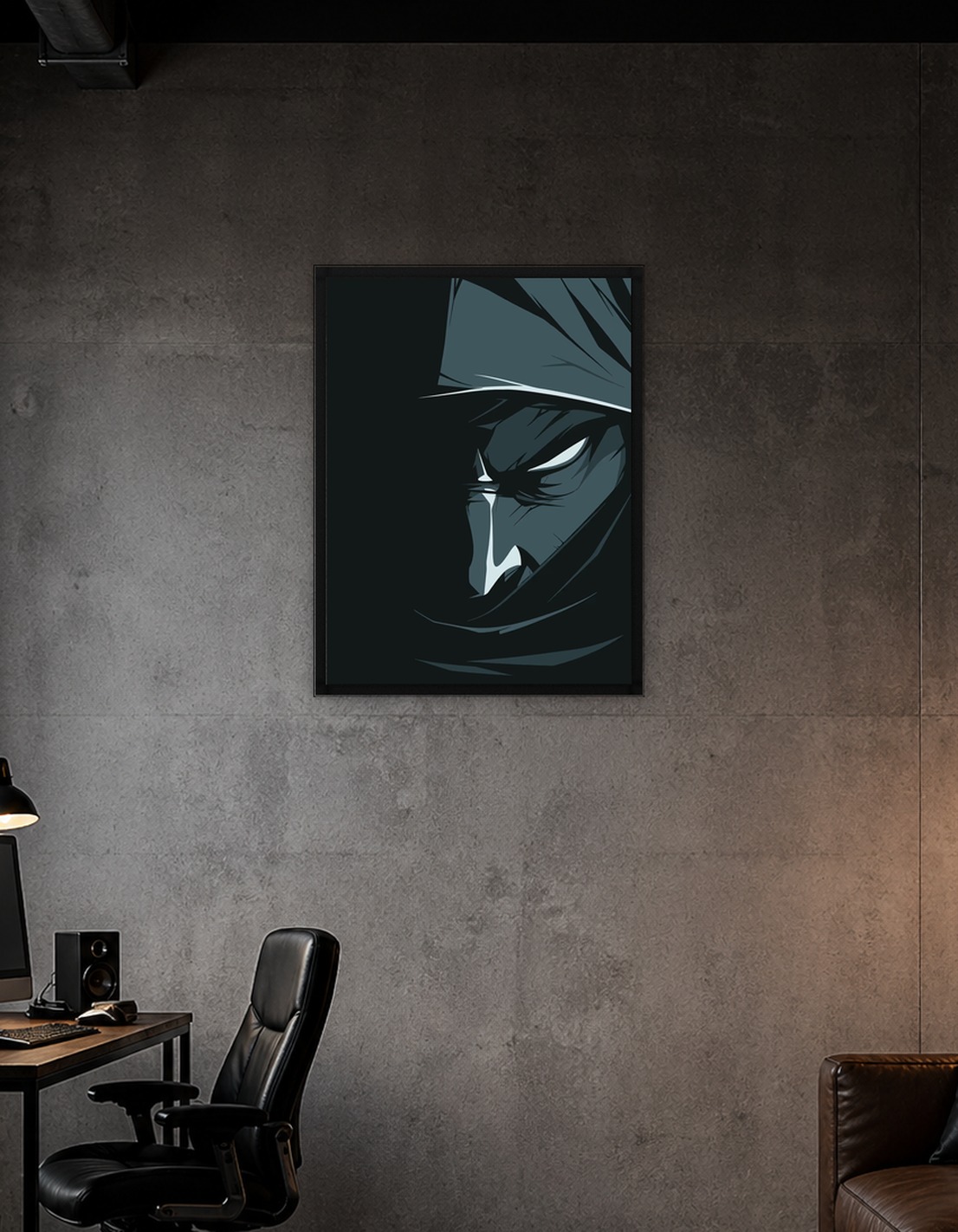 Dark Anime Character Portrait