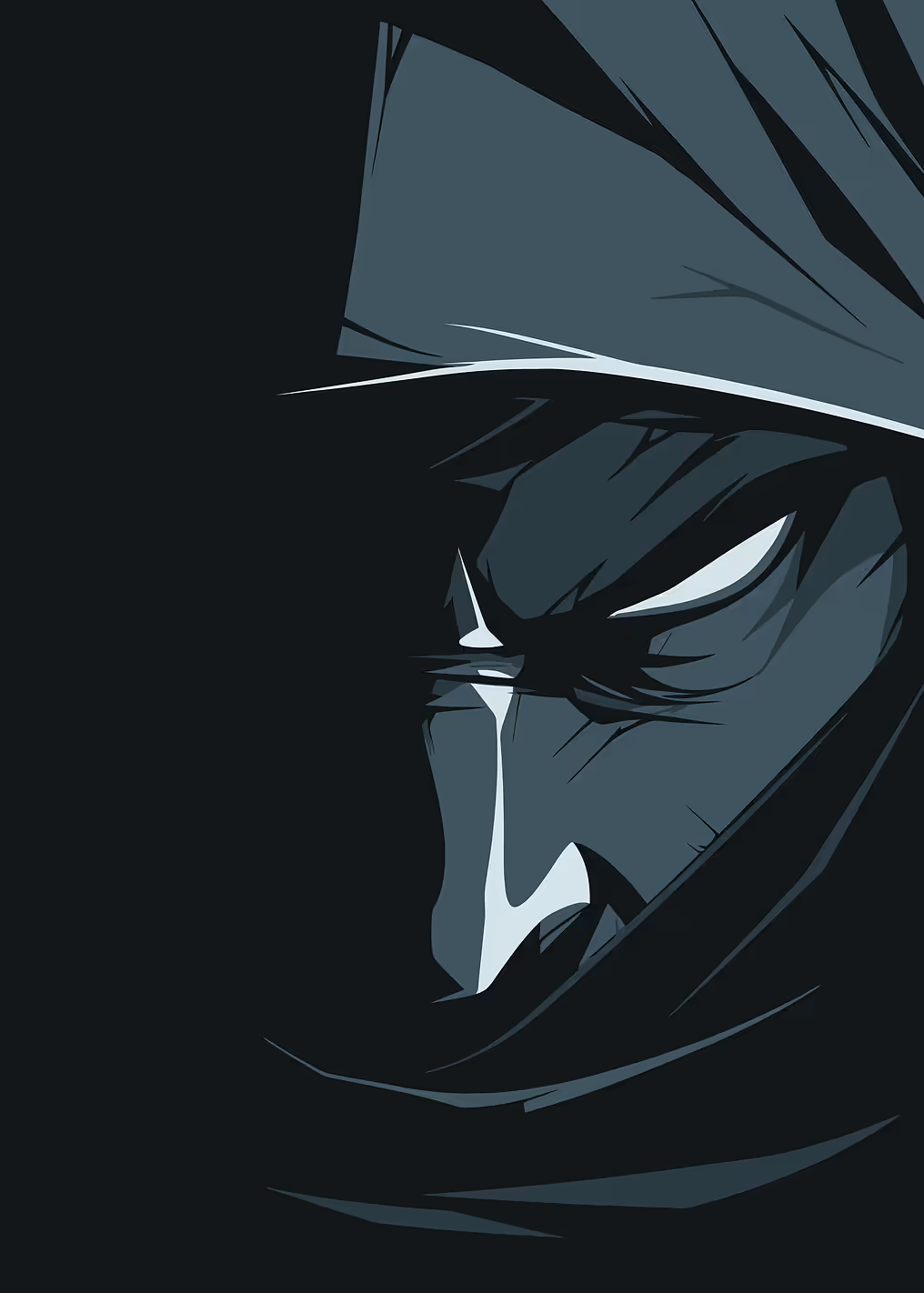 Dark Anime Character Portrait