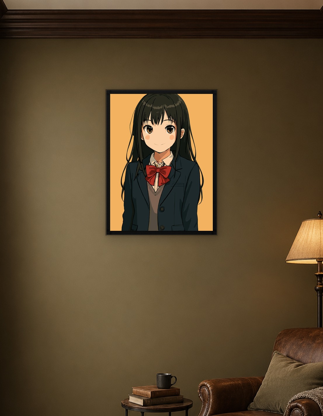 Anime Schoolgirl Portrait