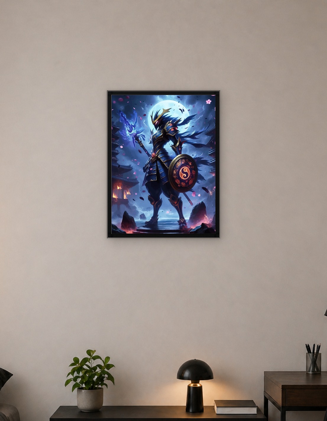Armored Warrior Shield Staff