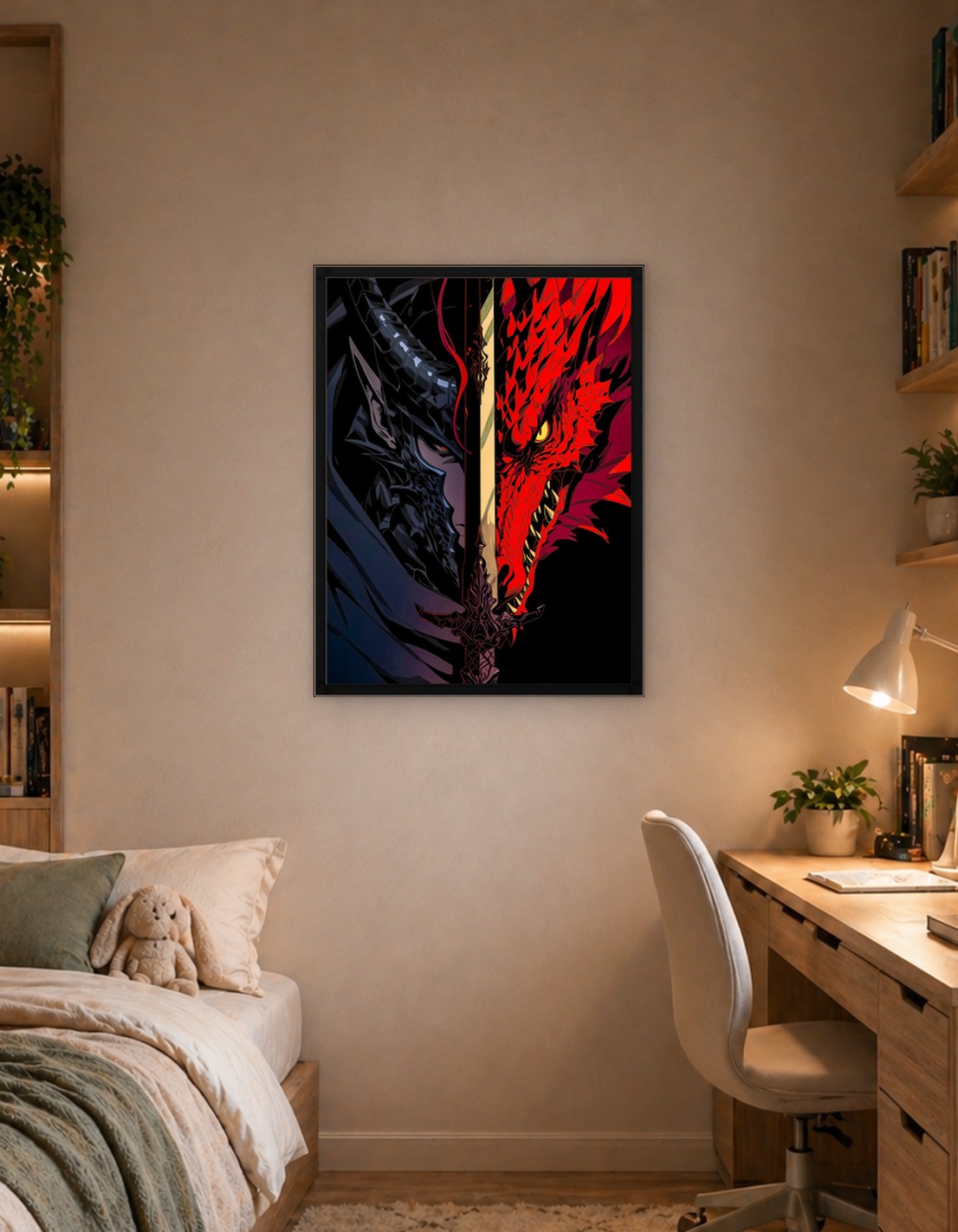 Demon and Dragon Confrontation