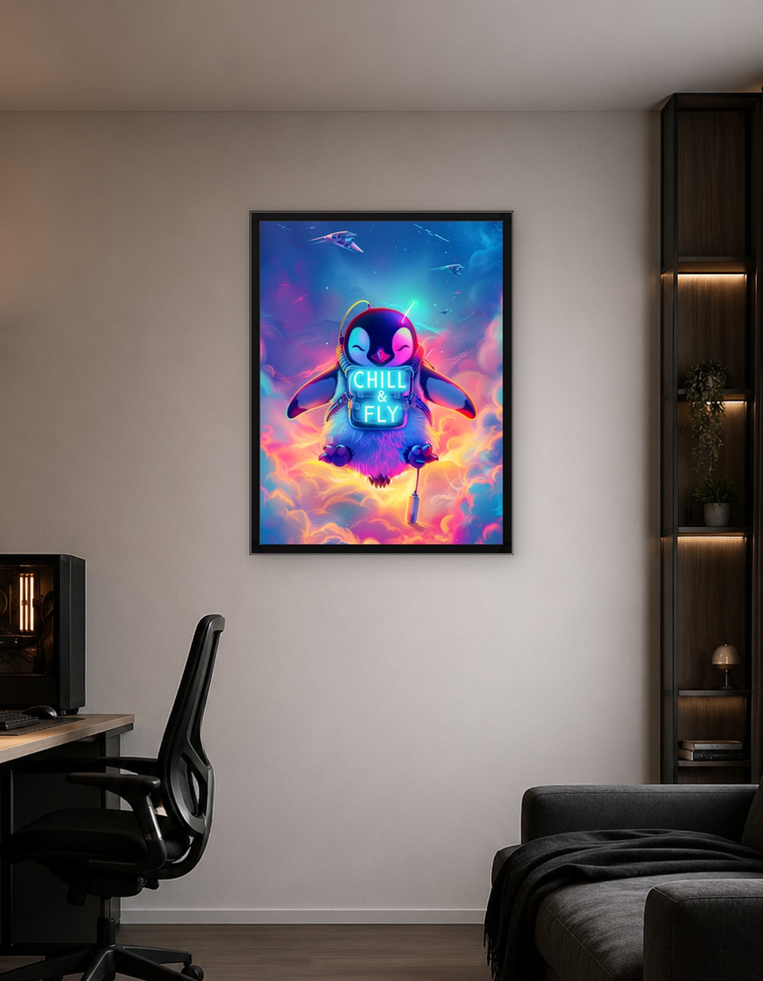 Chill & Fly Penguin in Space