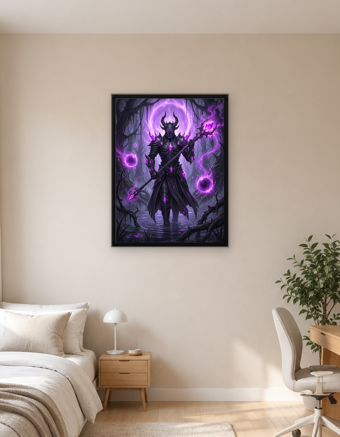 Dark Knight with Purple Magic