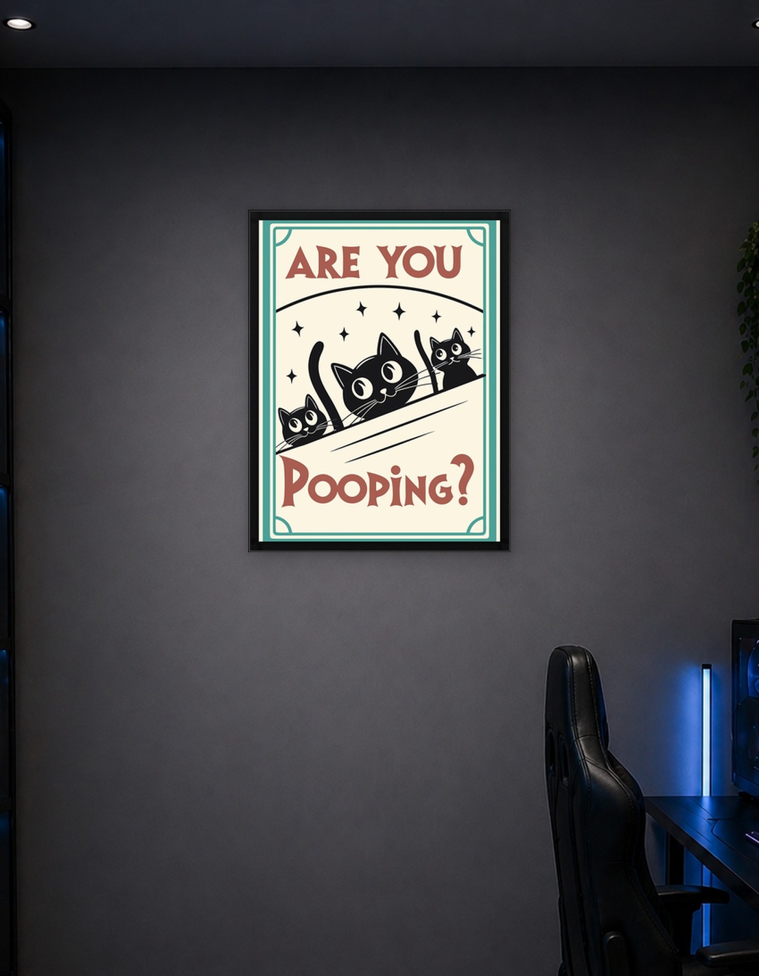 Are You Pooping? Cats Poster