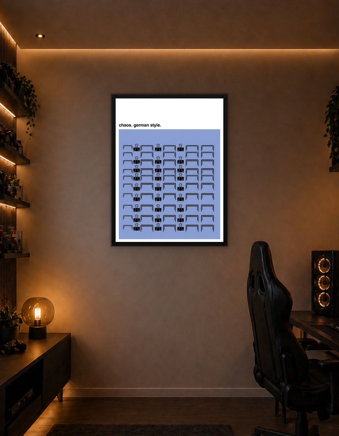 Chaos German Style: Office Supplies Pattern