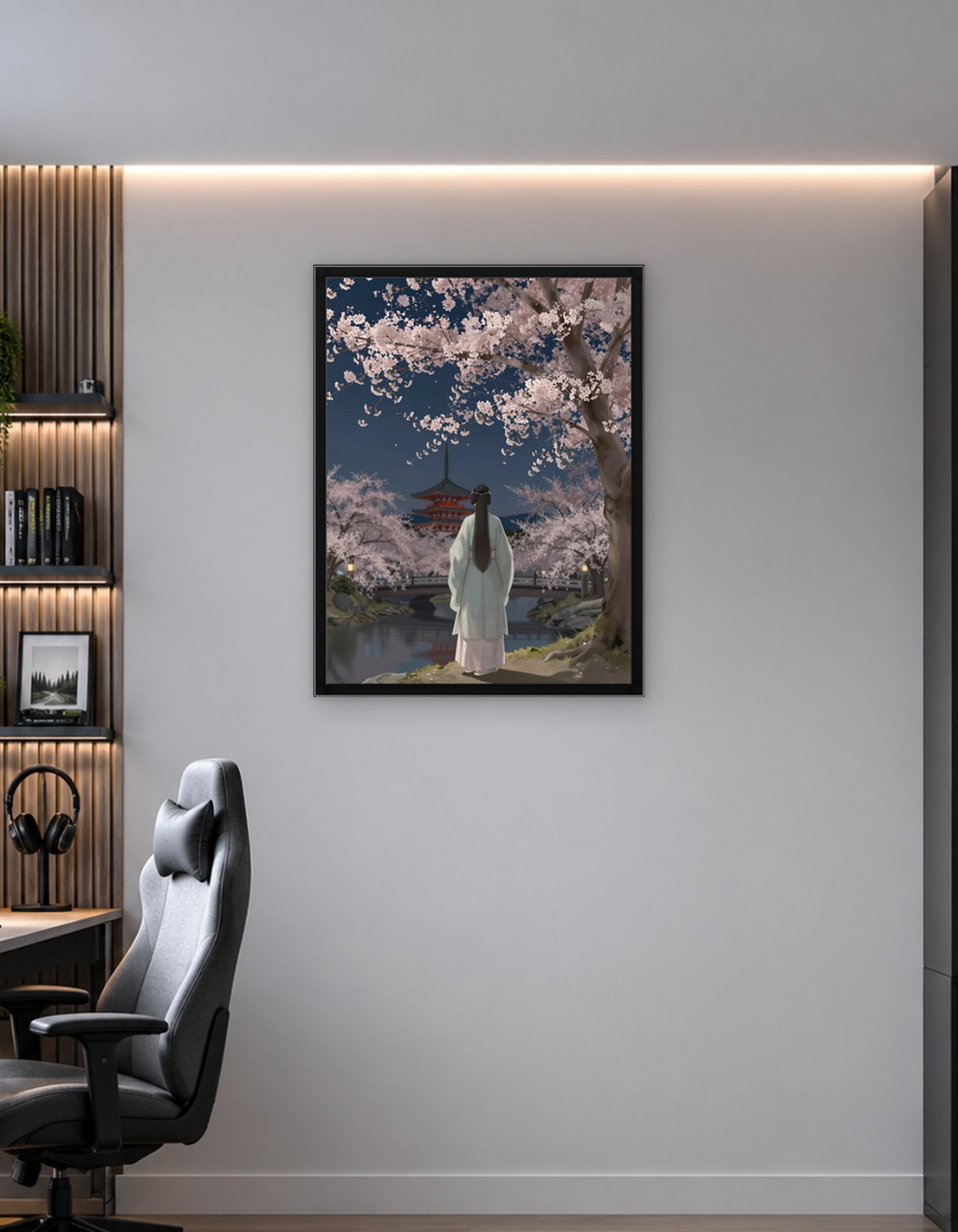 Cherry Blossoms and Pagoda