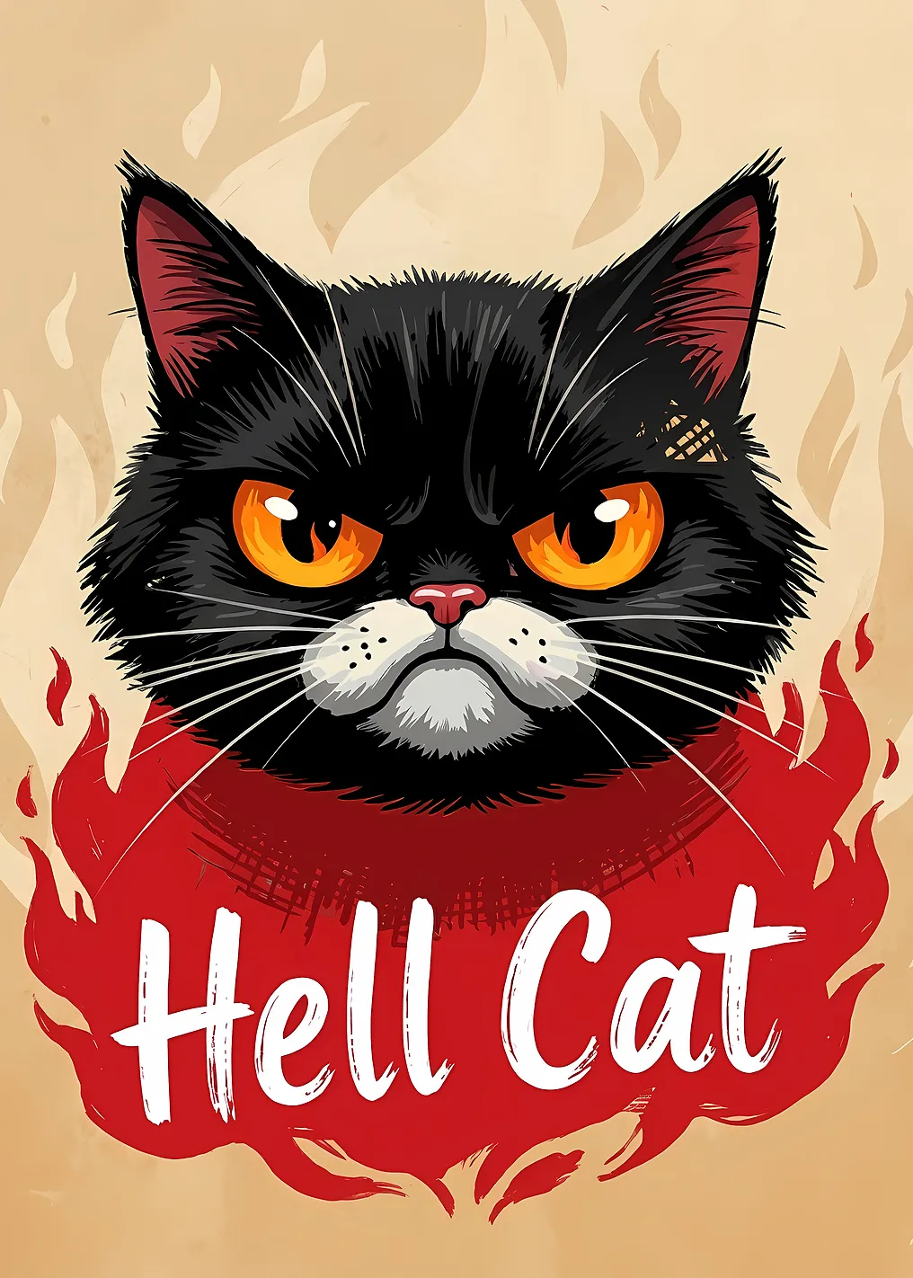 Hell Cat Illustration