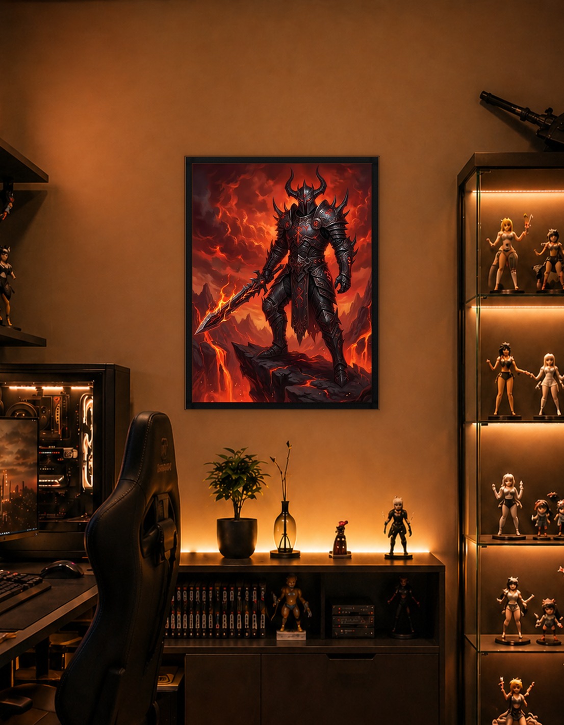 Hell Knight with Flaming Sword