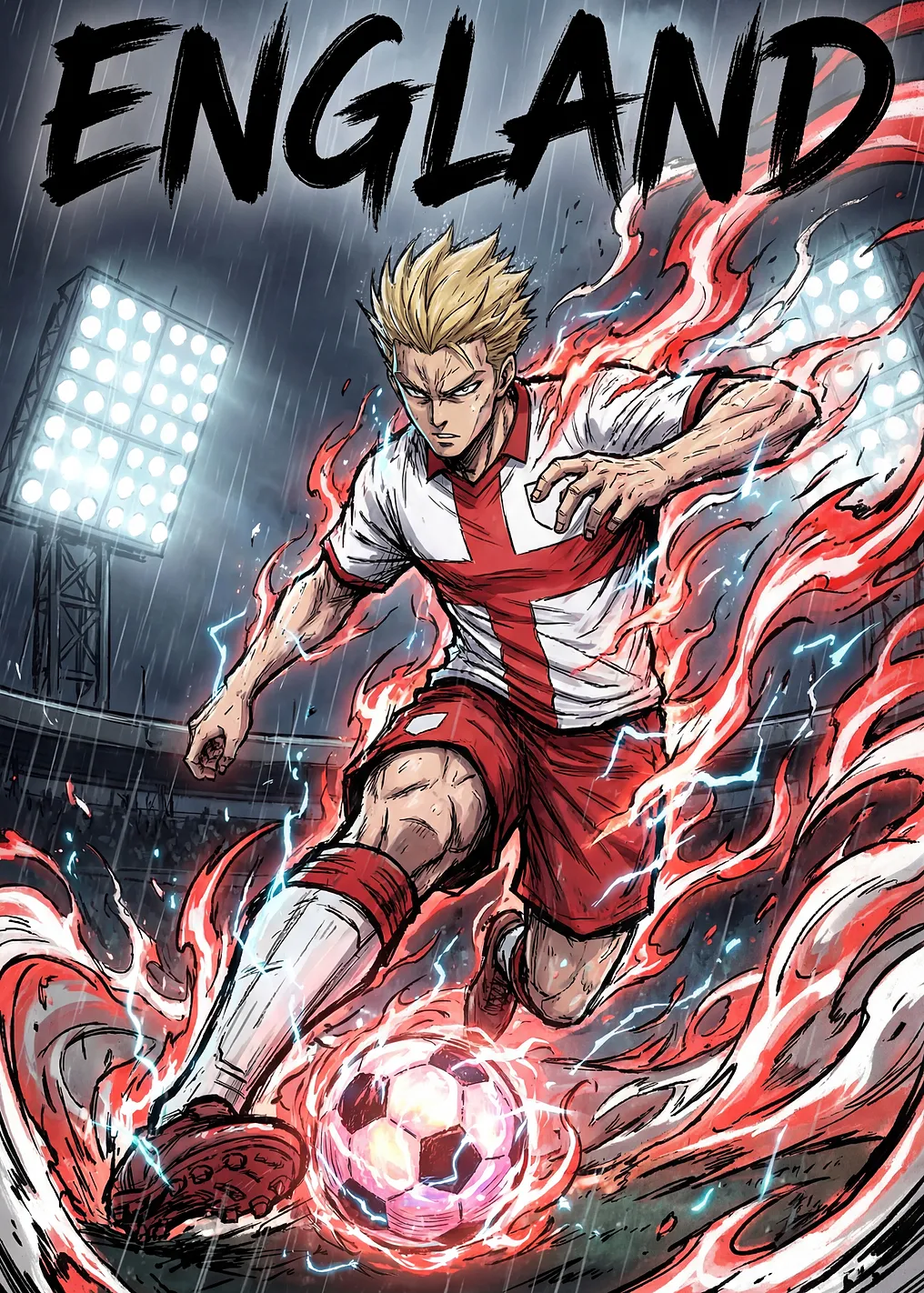 England Football Player in Action