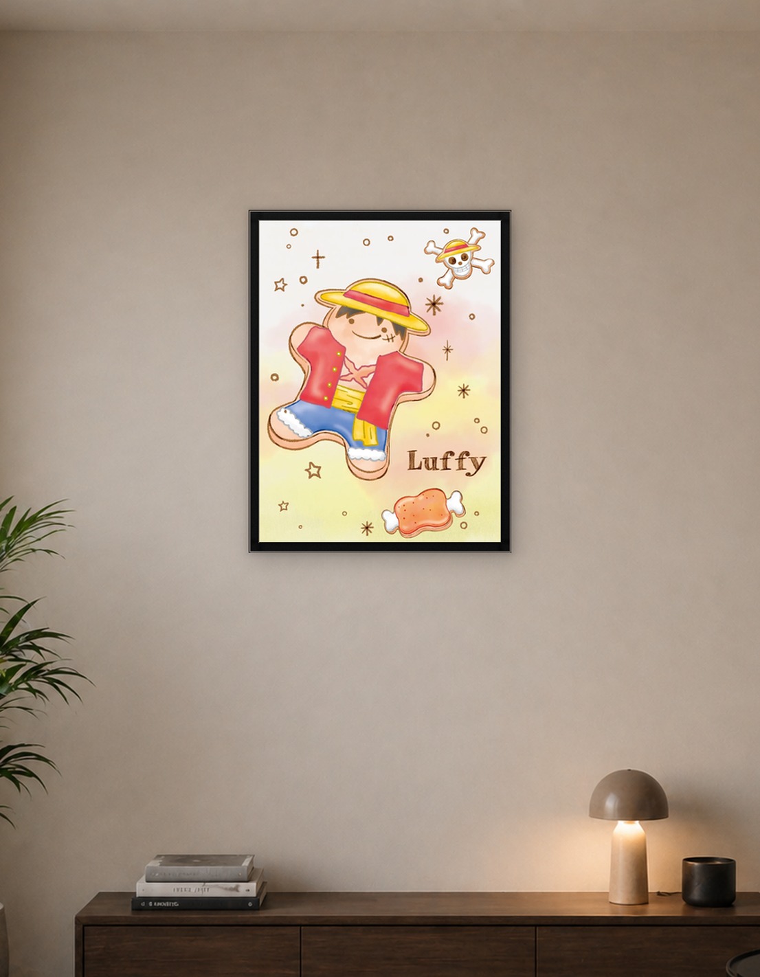 One Piece Monkey D. Luffy Cookie