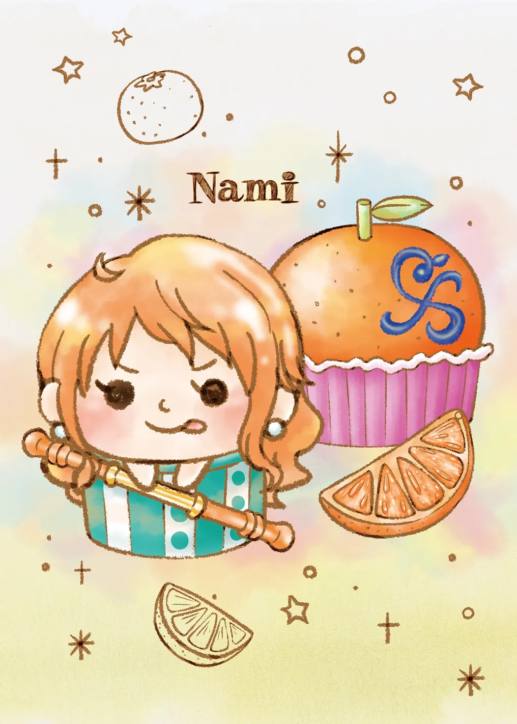 One Piece Nami's Sweet Citrus Charm