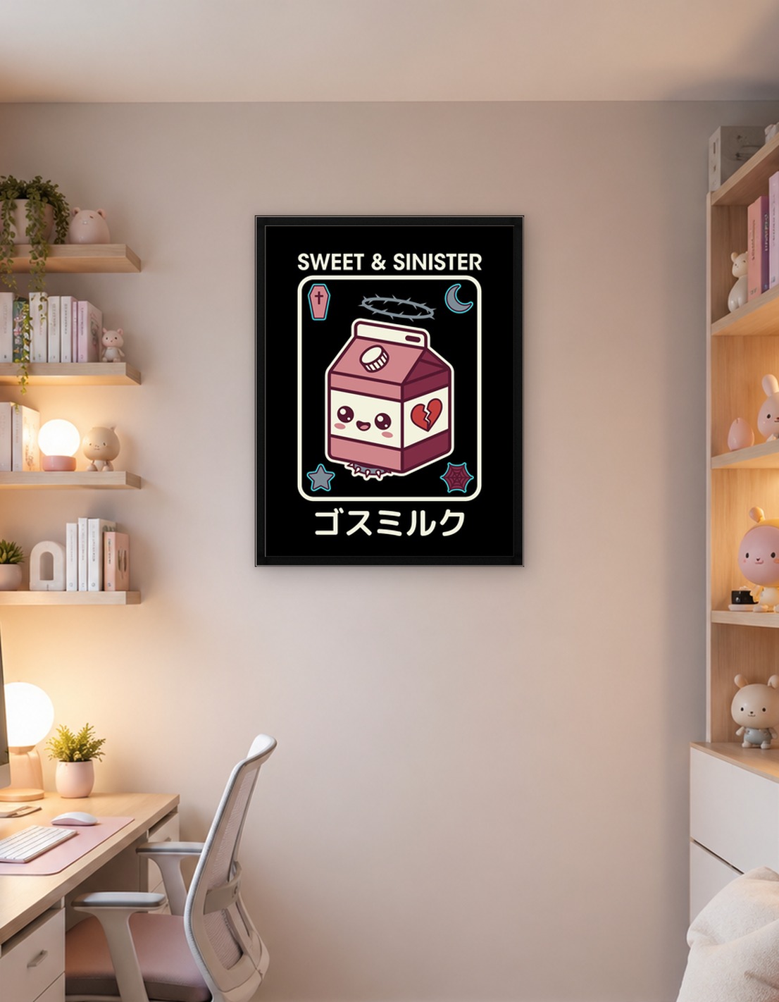 Kawaii Gothic Milk Carton