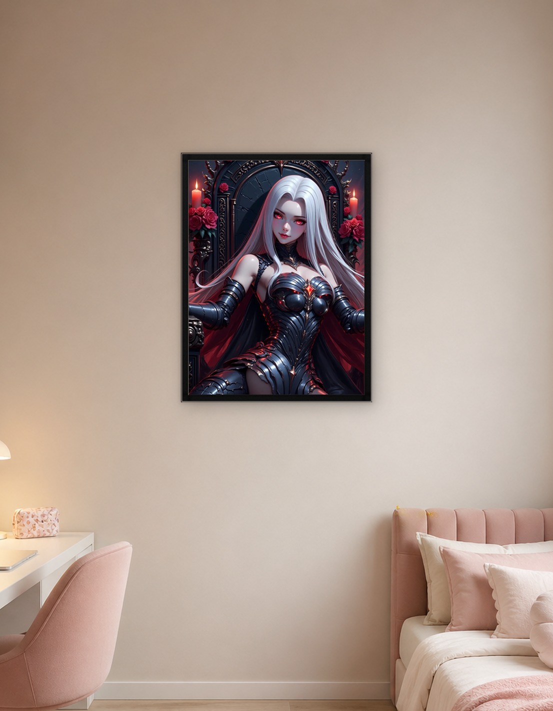 Gothic Queen on Throne