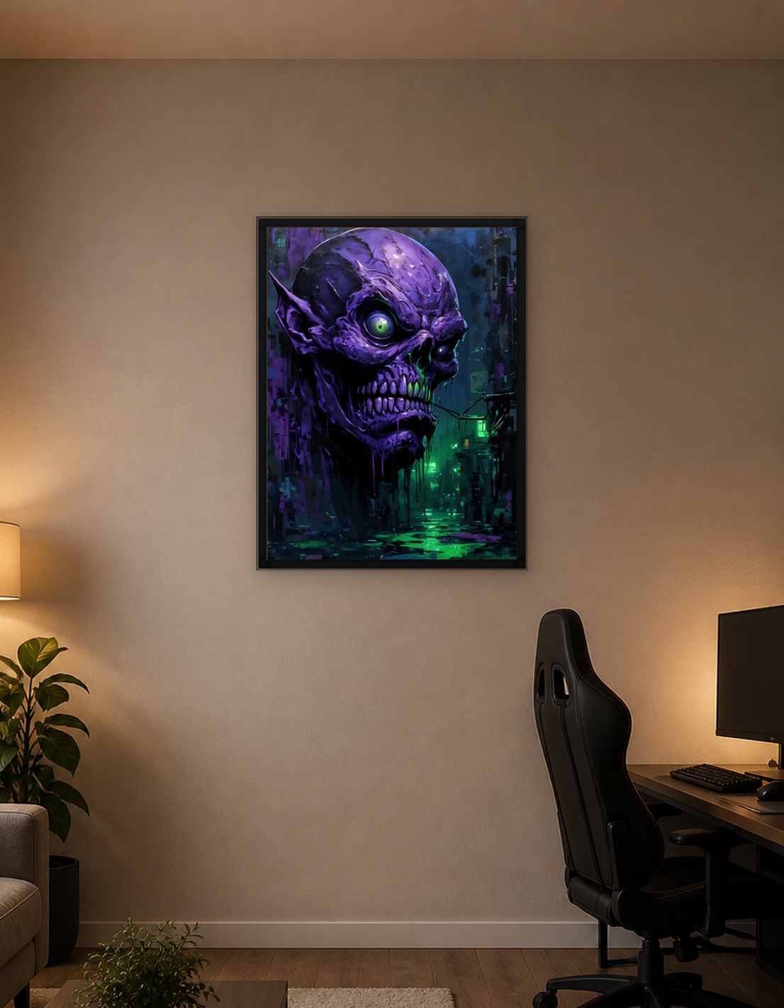 Gothic Monster in Neon City