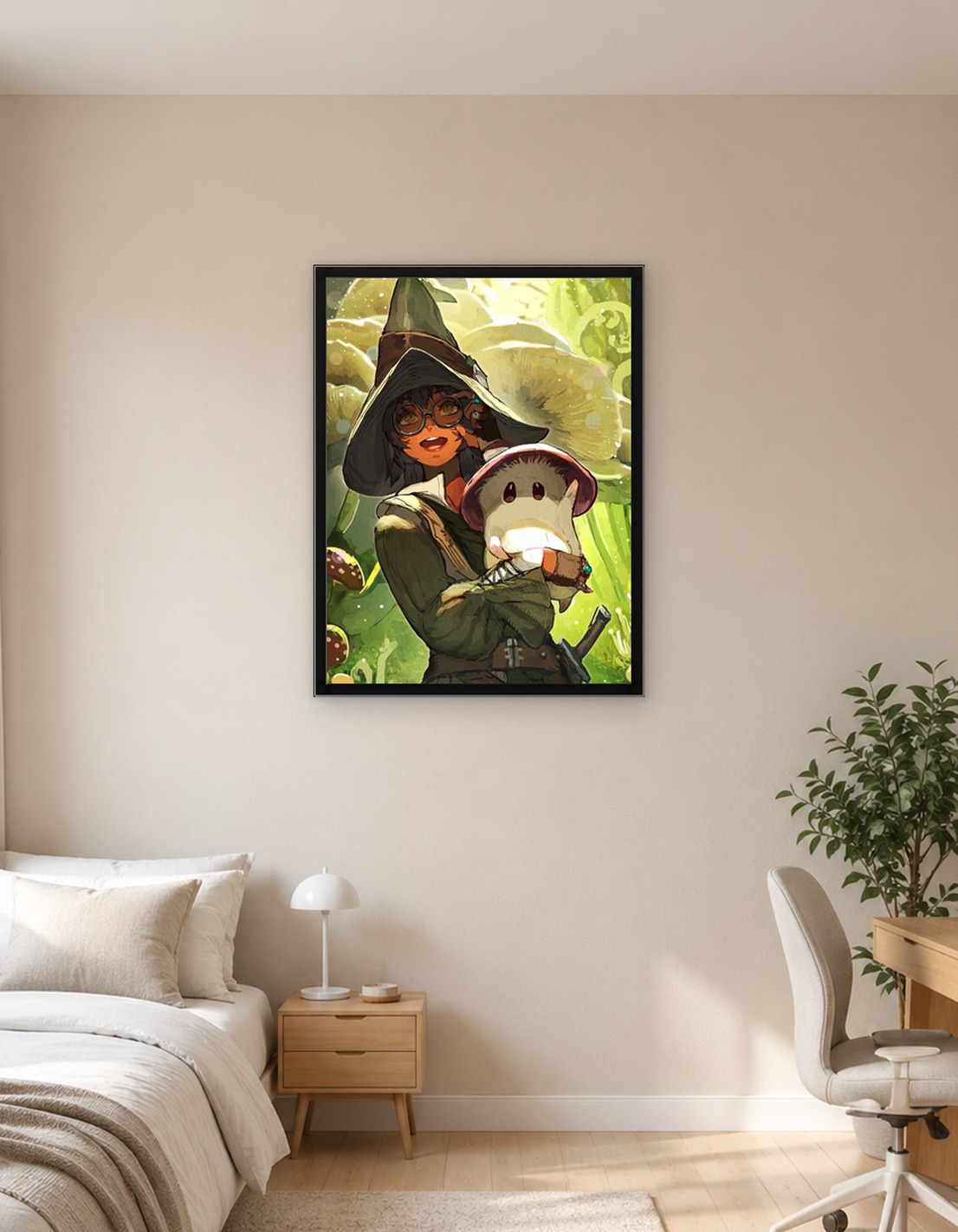 Mushroom Witch with Mushroom Friend