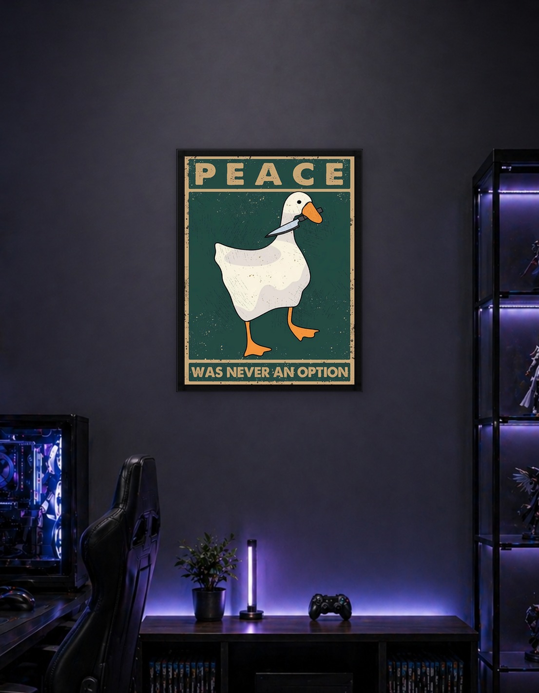 Goose with Knife: Peace Was Never Option