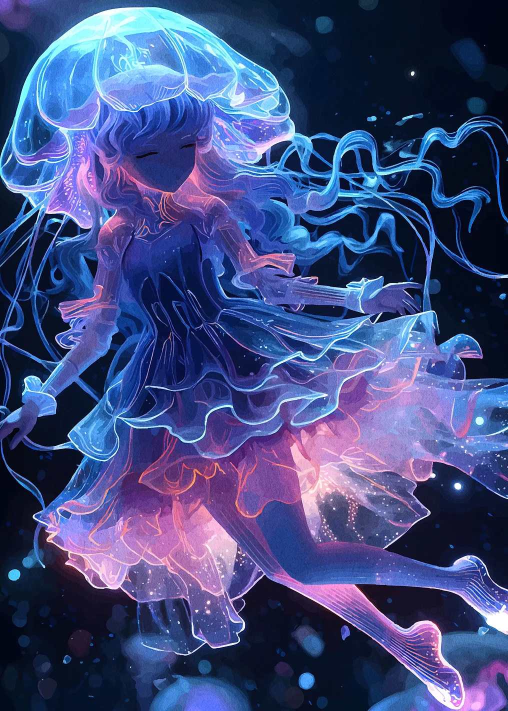 Jellyfish Girl Anime - 8936739
