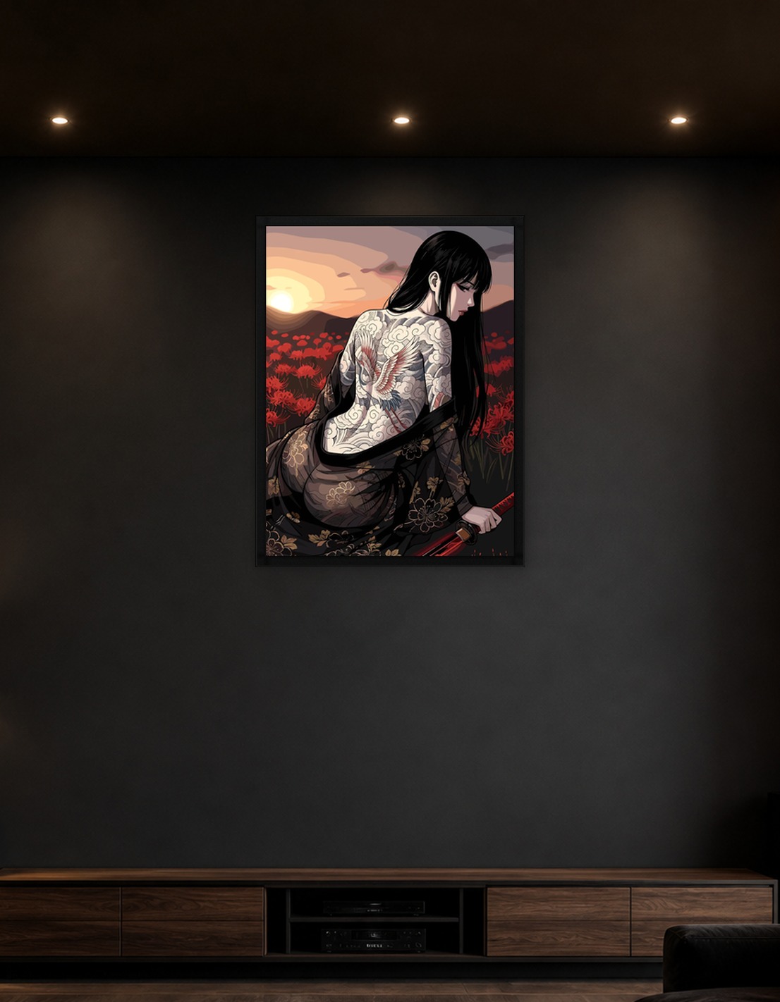 Girl anime samurai