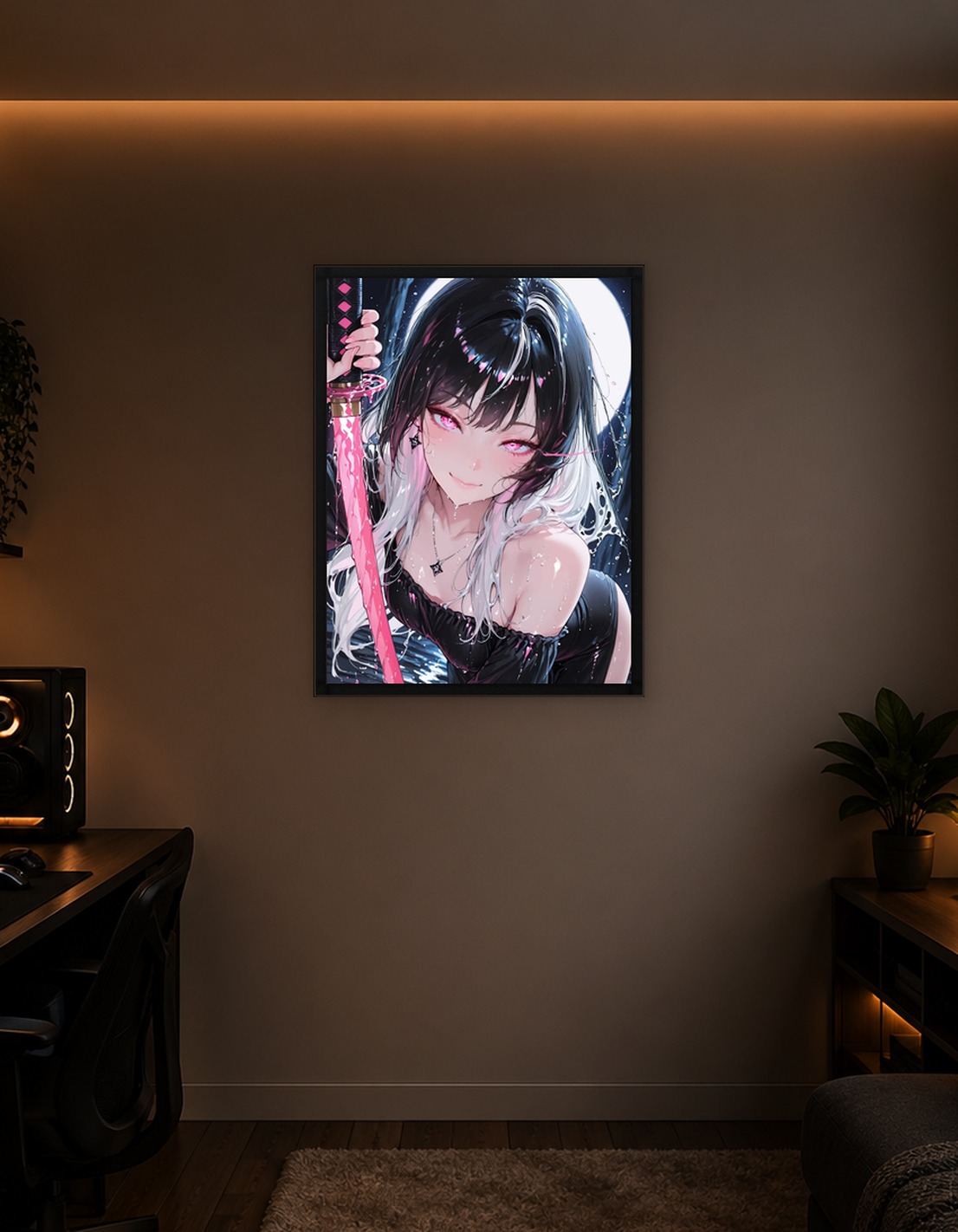 Girl with Pink Katana