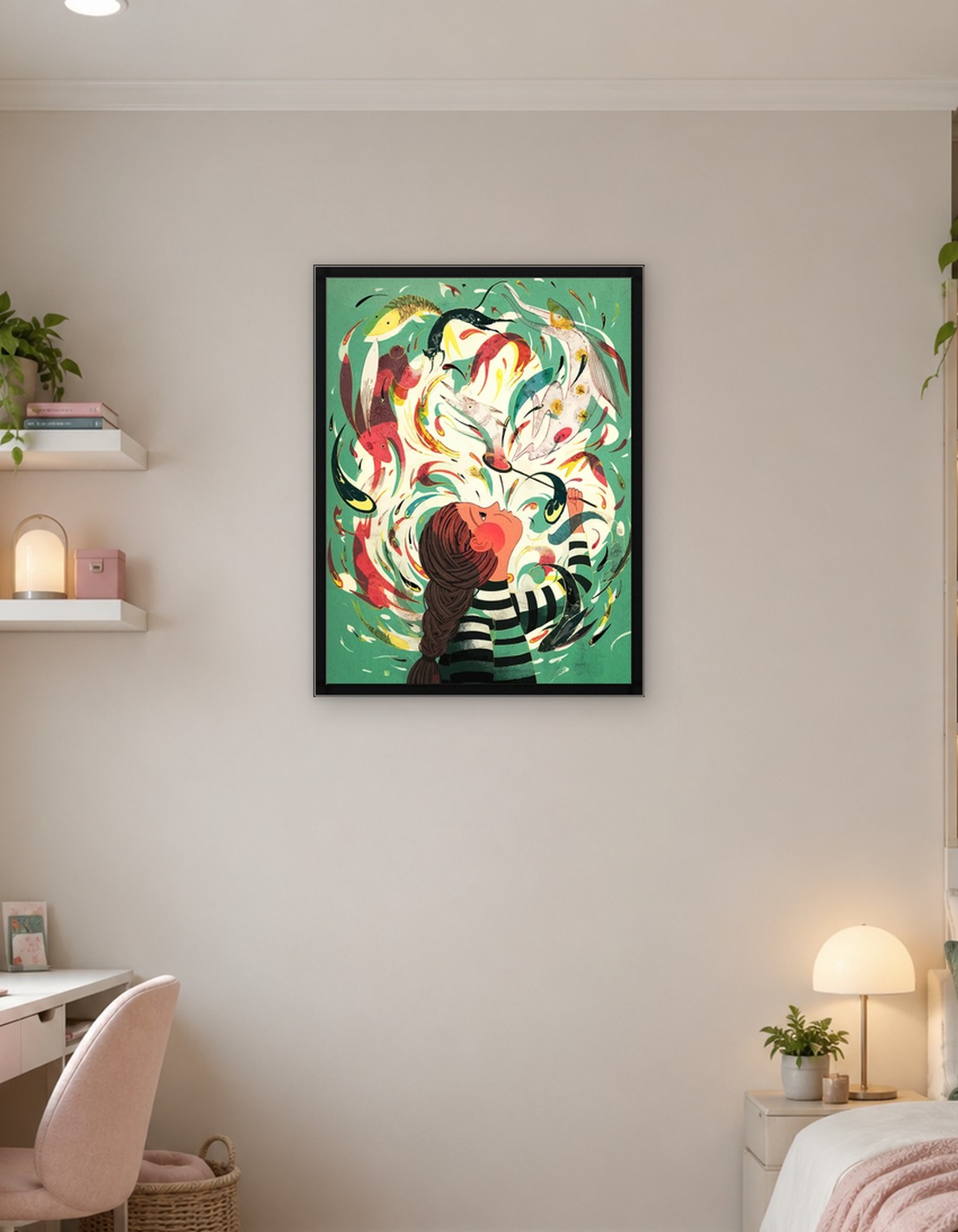Girl with Fish Dream