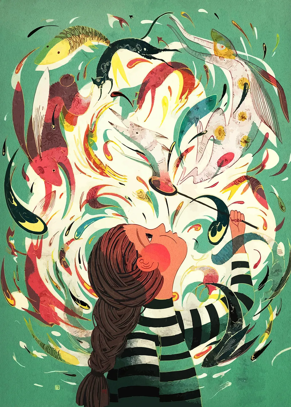 Girl with Fish Dream