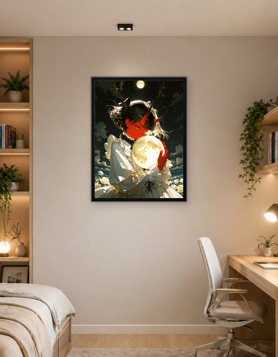 Oni Girl Holding Moon