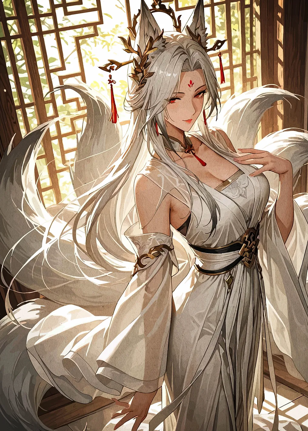 Nine-Tailed Fox Spirit Woman - 8872590