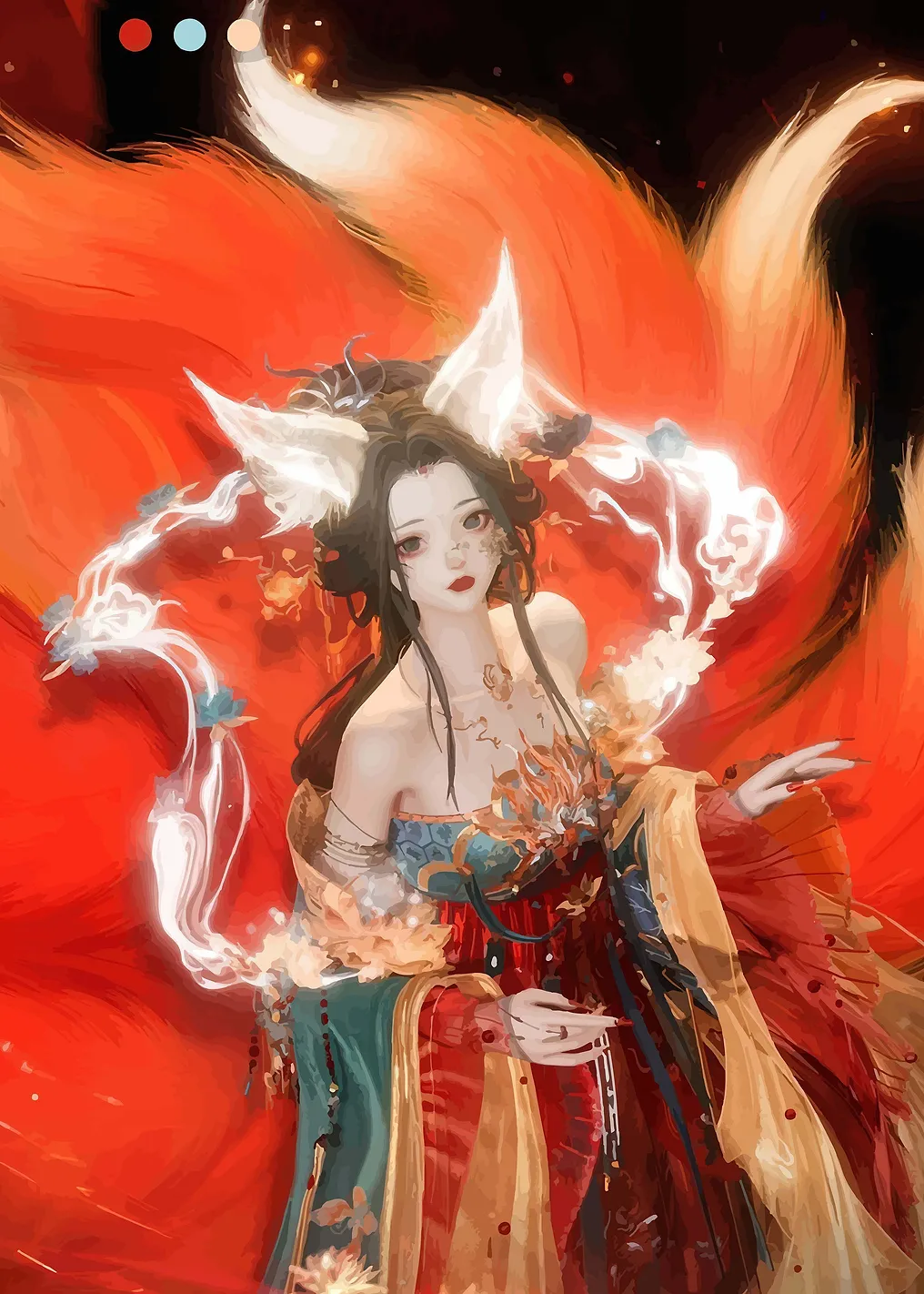Nine-Tailed Fox Spirit Woman - 9988167