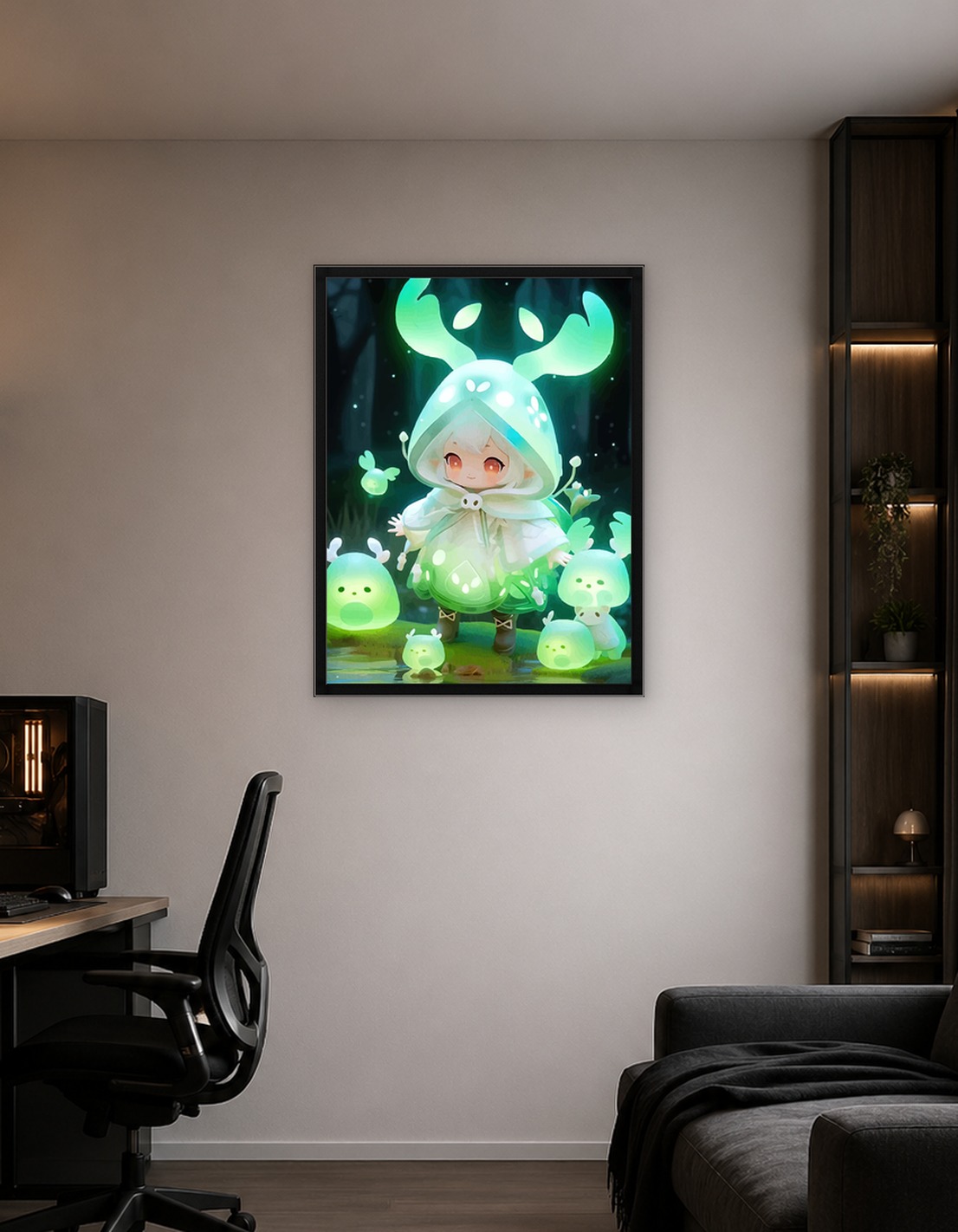 Glowing Forest Spirit Friends