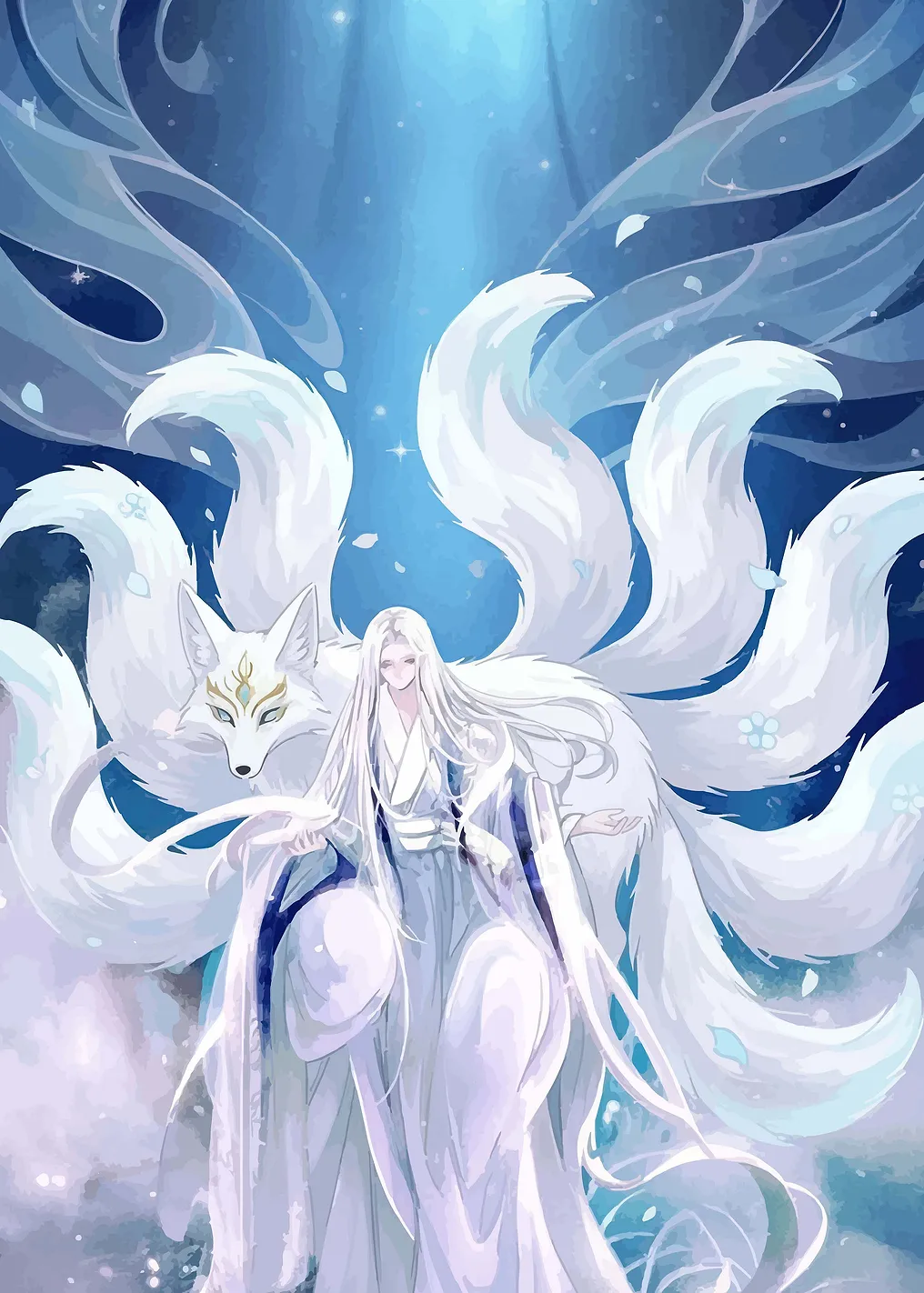Nine-Tailed Fox Spirit and Humanoid