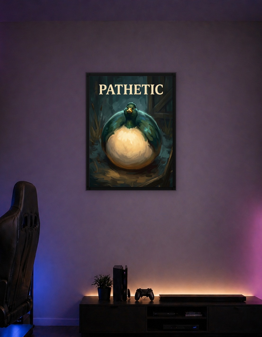 Pathetic Fat Duck Painting