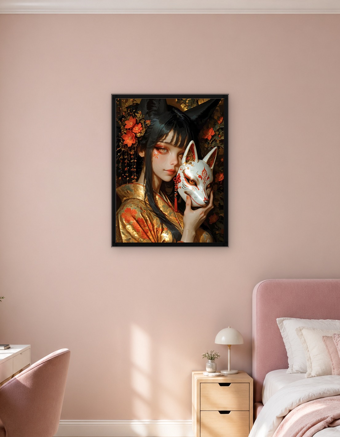 Kitsune Woman with Mask